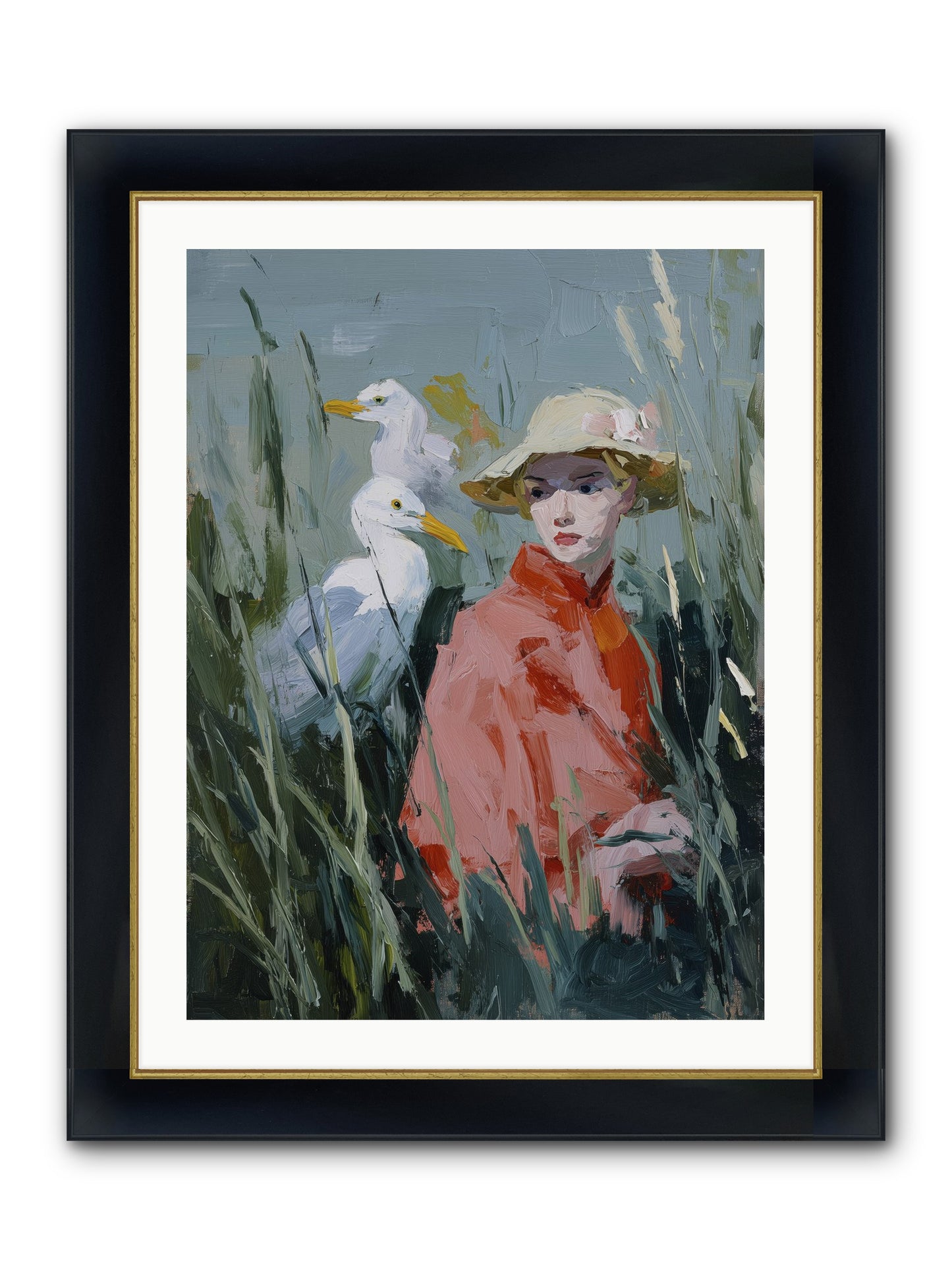 Honey Dreams Framed Print - Wide Black w/Gold 24x32