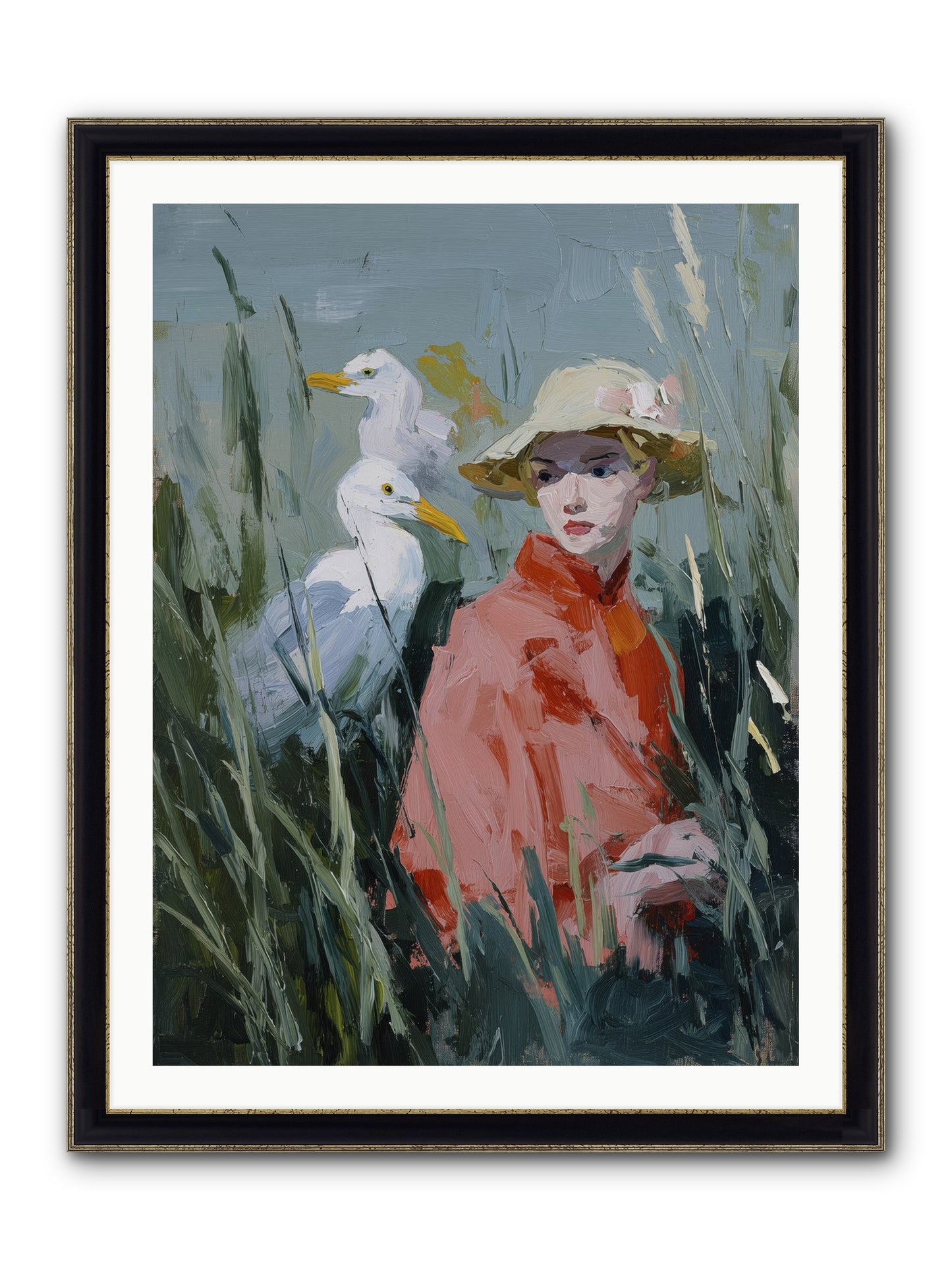 Honey Dreams Framed Print - Black & Gold 30x40