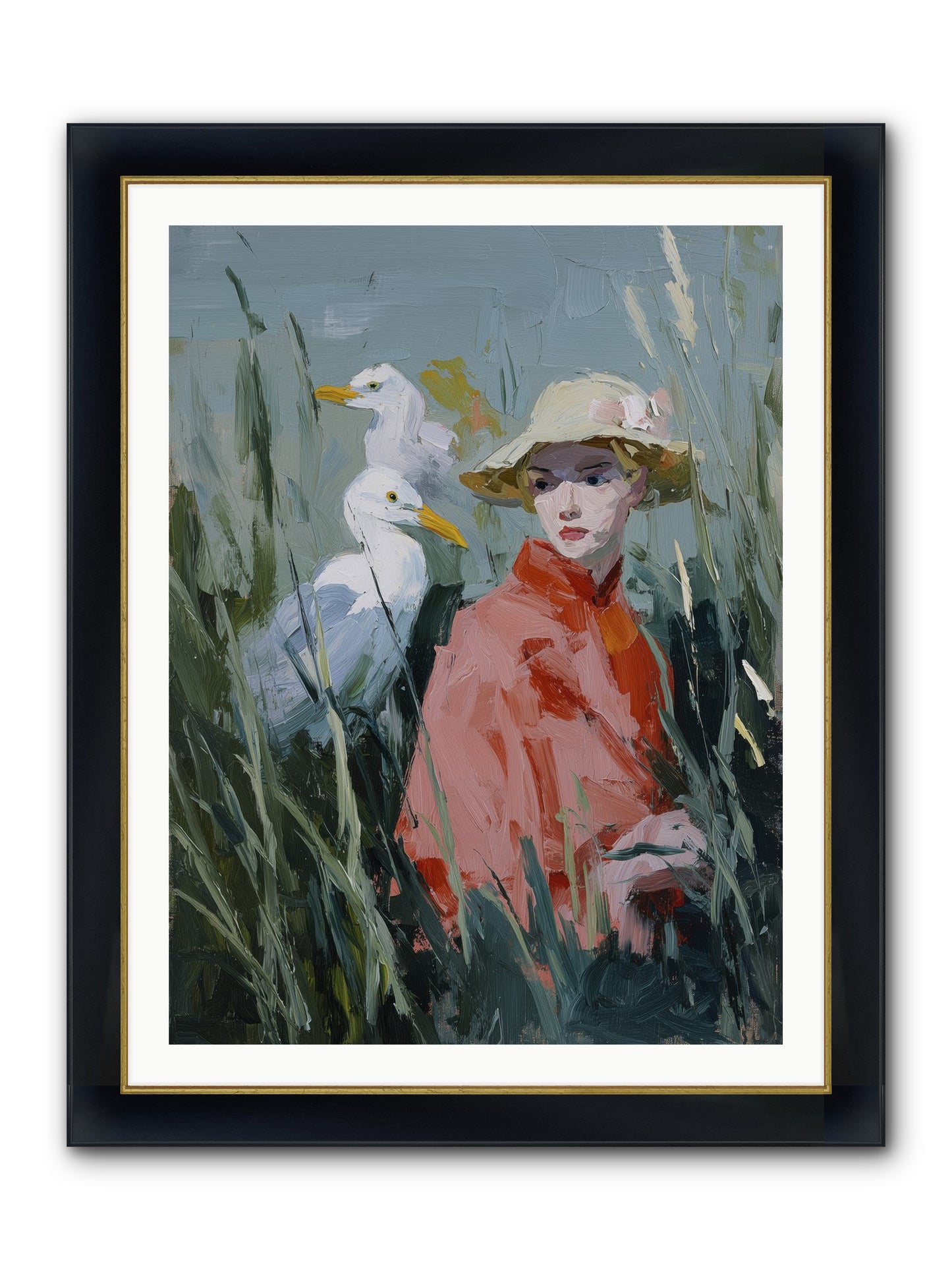 Honey Dreams Framed Print - Wide Black w/Gold 30x40