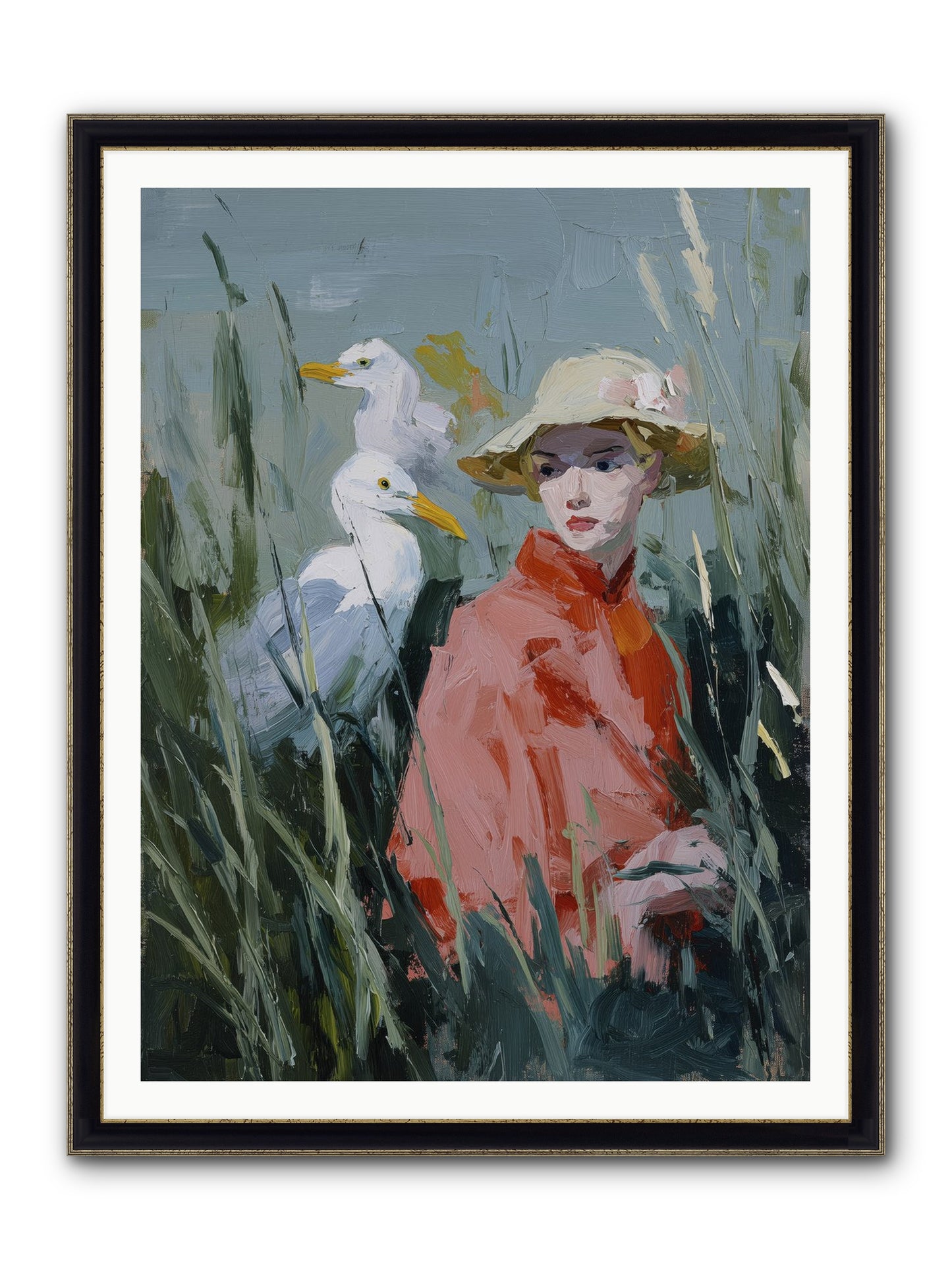 Honey Dreams Framed Print - Black & Gold 36x48