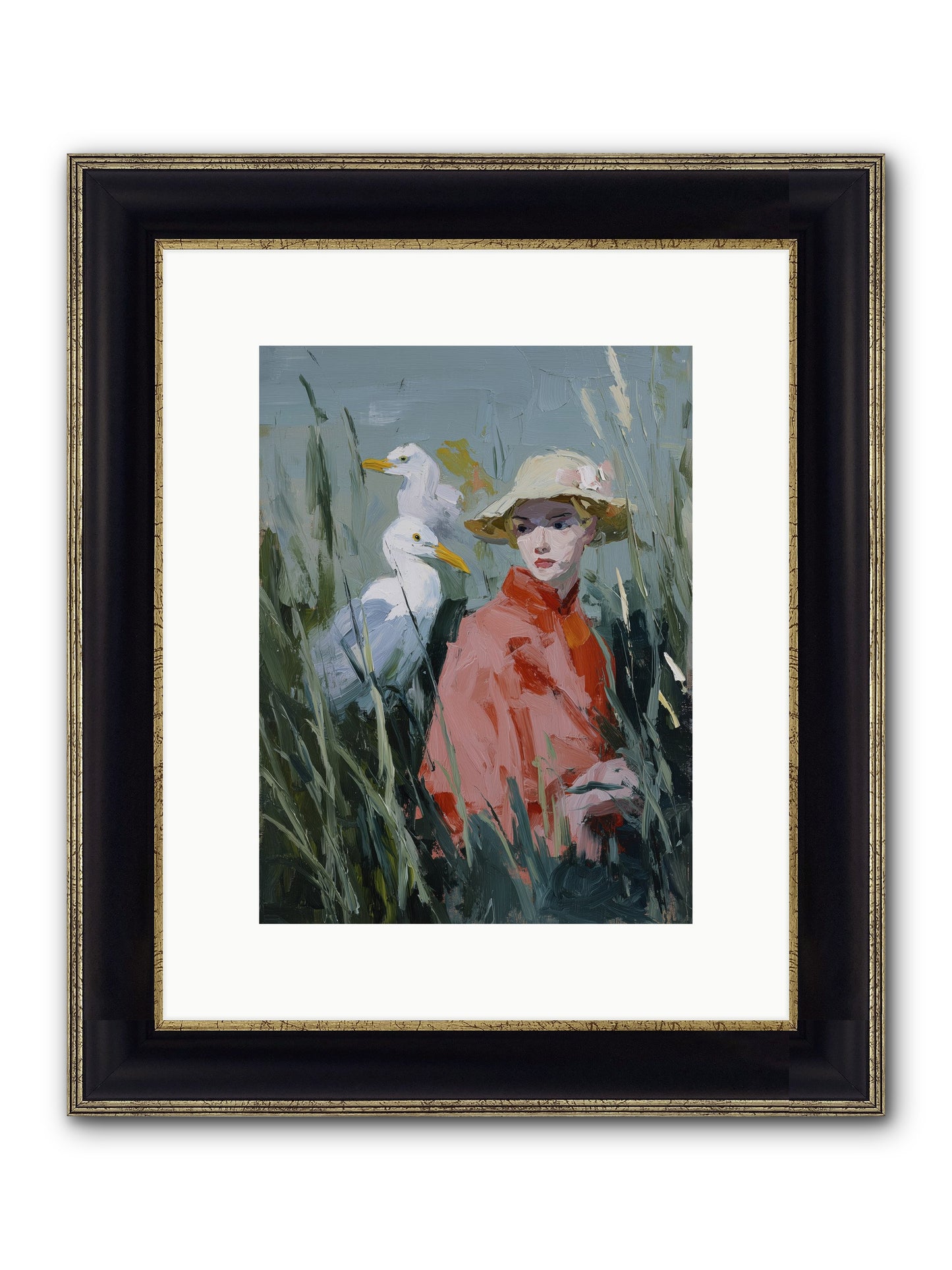 Honey Dreams Framed Print - Black & Gold 9x12