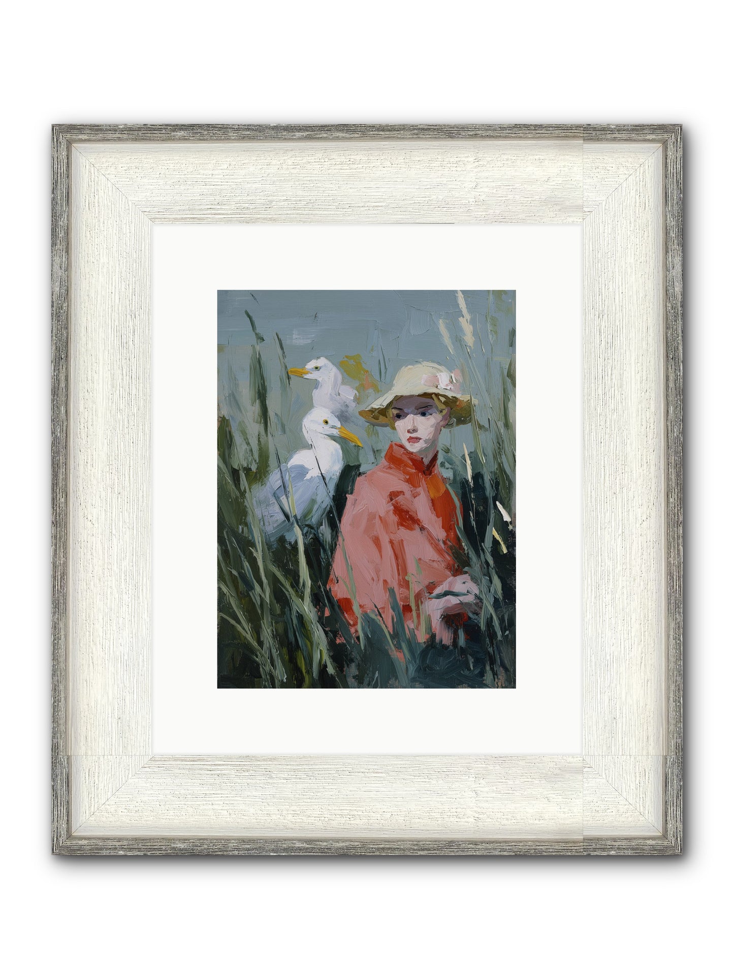 Honey Dreams Framed Print - Driftwood White 9x12