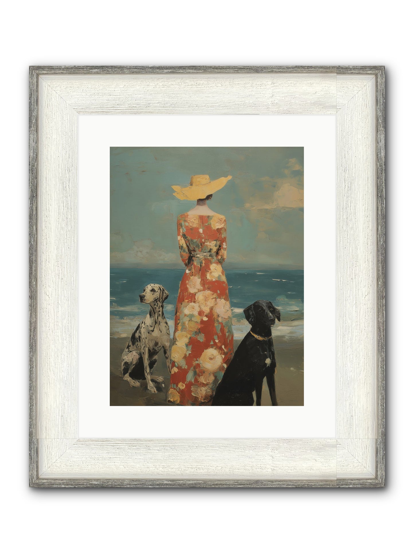 Honey-glazed Mornings Framed Print - Driftwood White 12x16