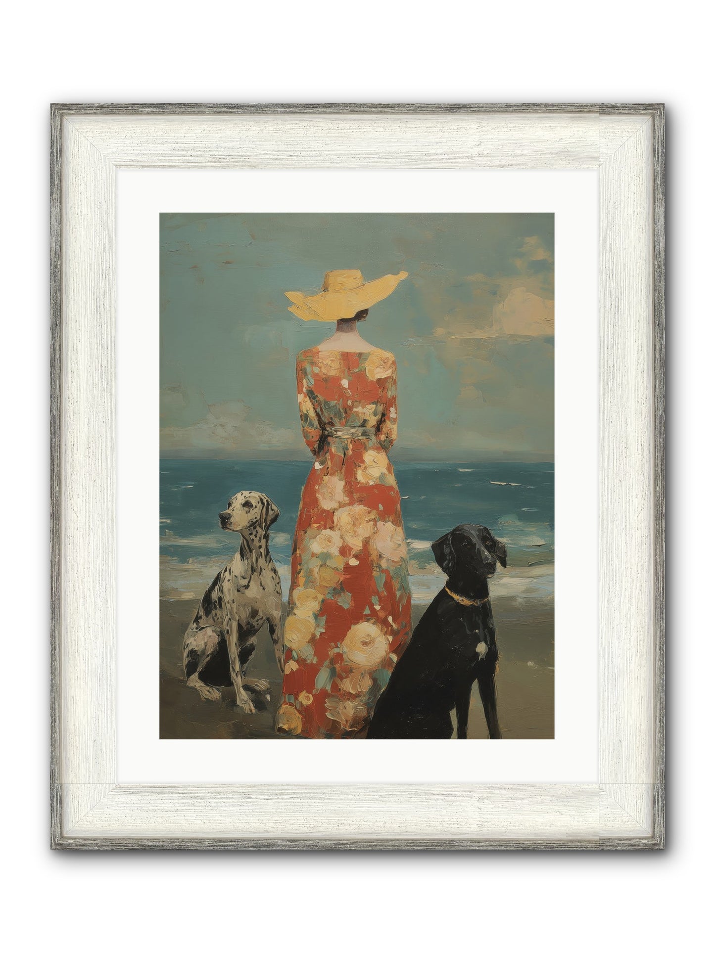 Honey-glazed Mornings Framed Print - Driftwood White 18x24
