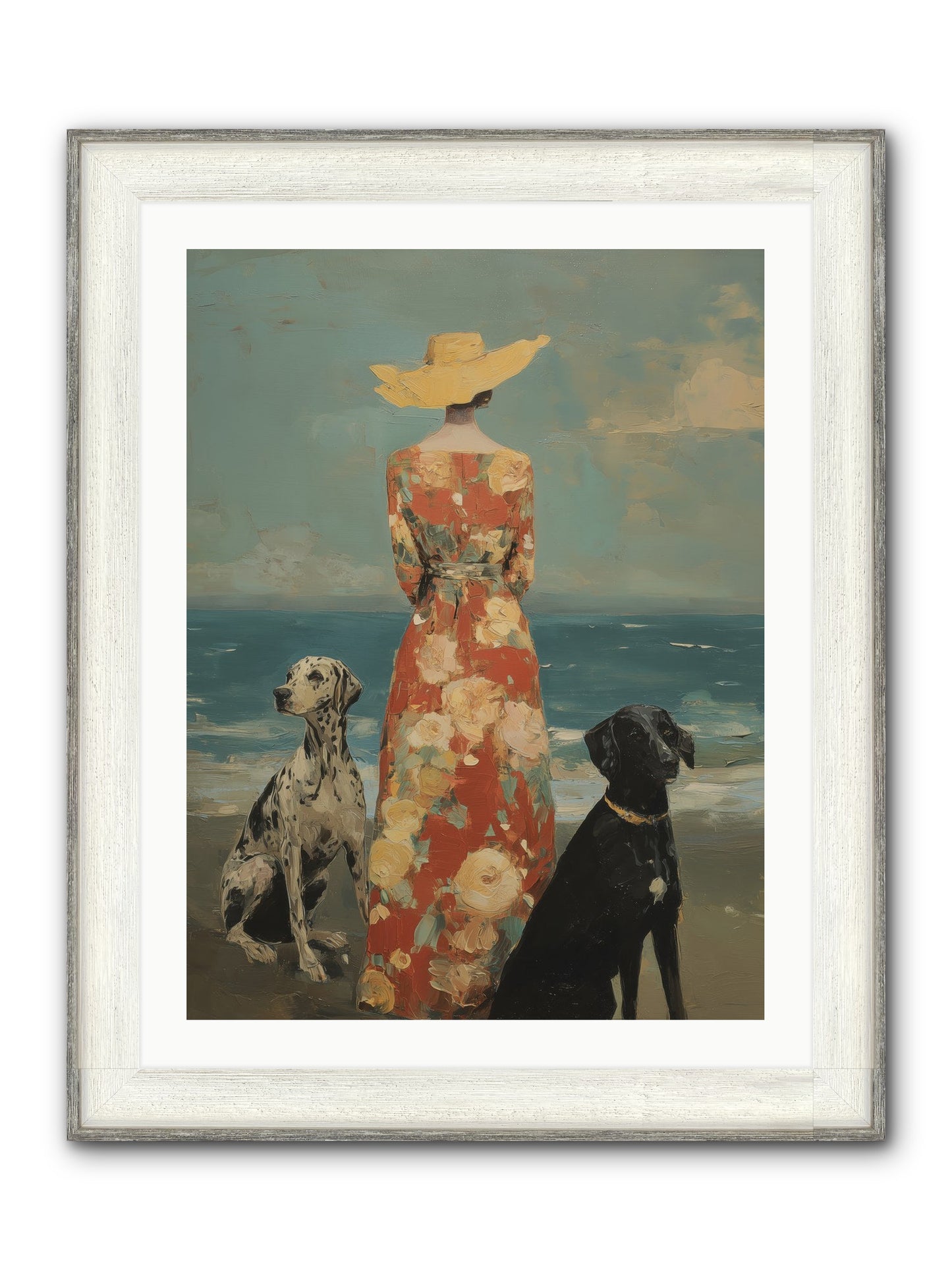 Honey-glazed Mornings Framed Print - Driftwood White 24x32