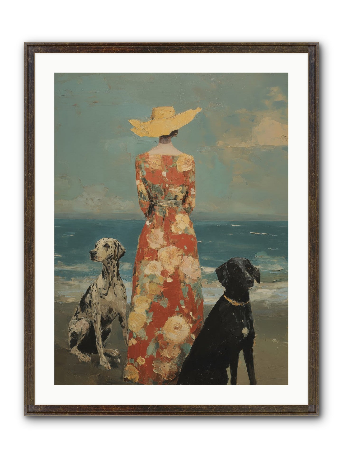 Honey-glazed Mornings Framed Print - Slimwoods Black/Gold 24x32