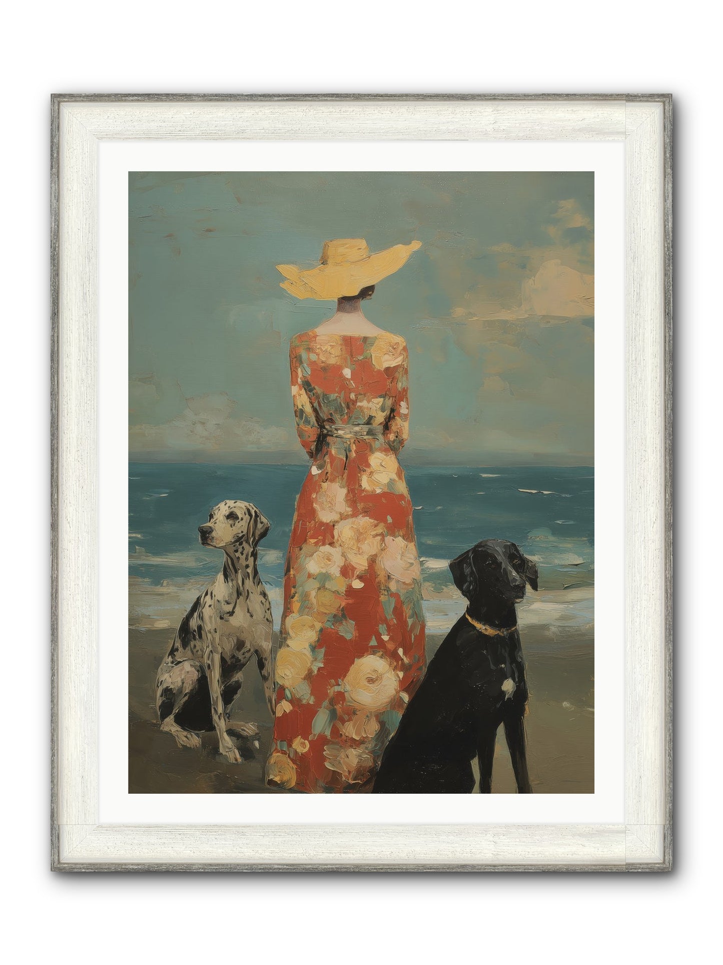 Honey-glazed Mornings Framed Print - Driftwood White 30x40