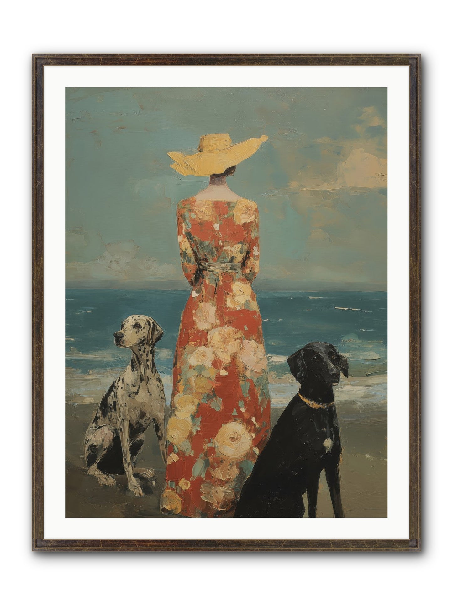 Honey-glazed Mornings Framed Print - Slimwoods Black/Gold 30x40