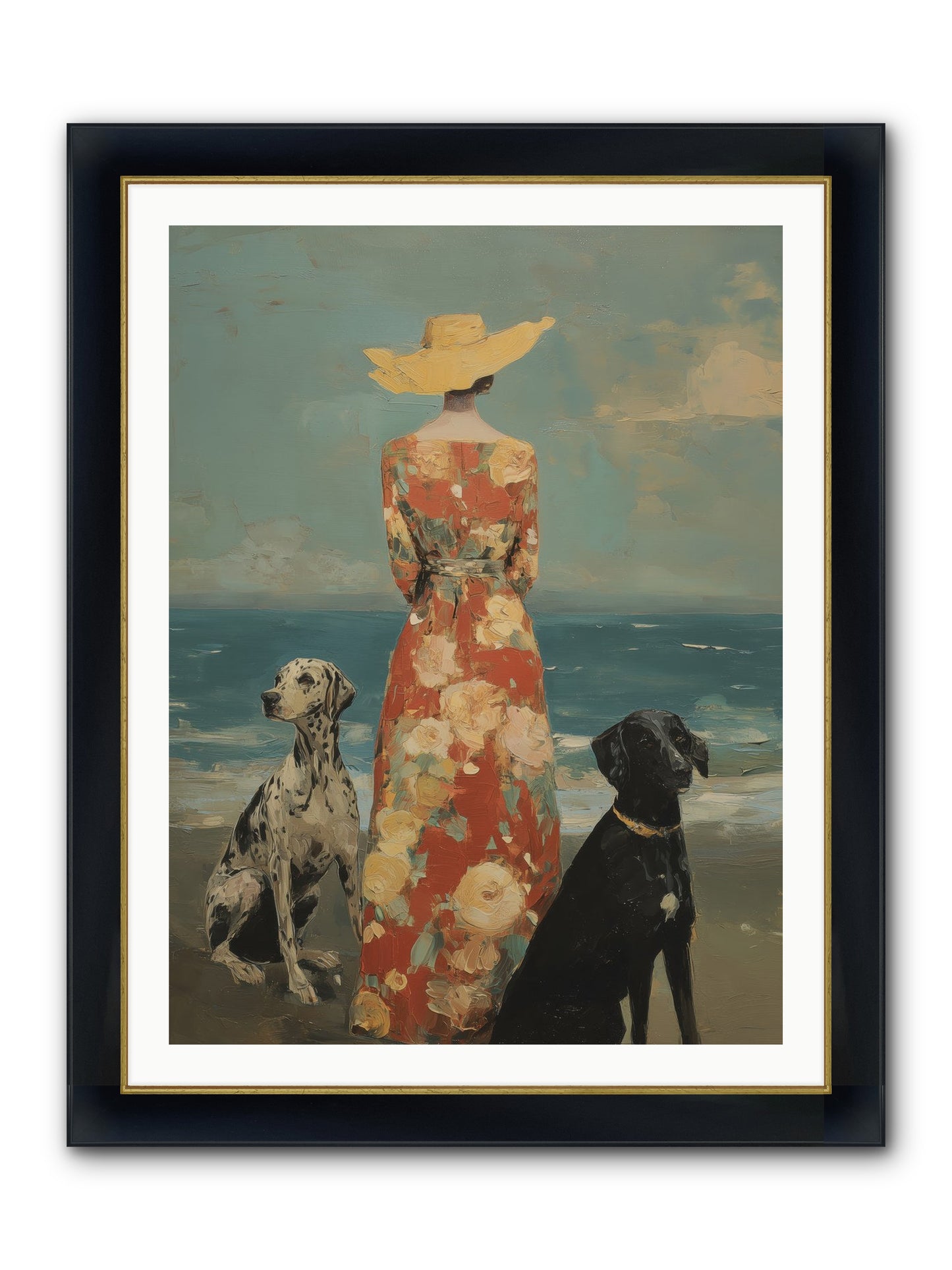 Honey-glazed Mornings Framed Print - Wide Black w/Gold 30x40