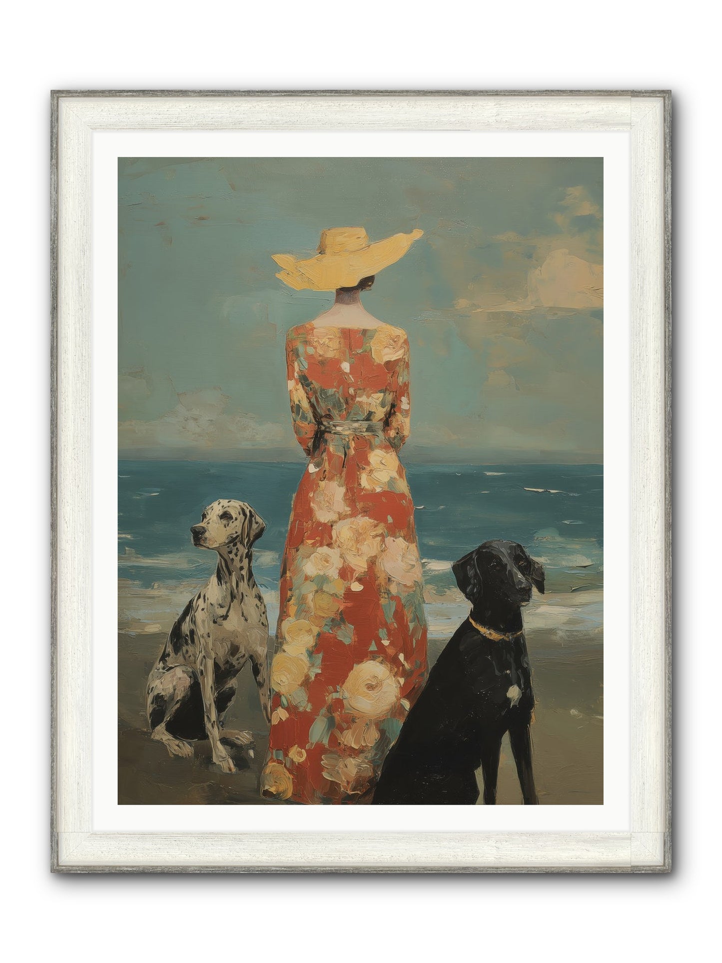 Honey-glazed Mornings Framed Print - Driftwood White 36x48