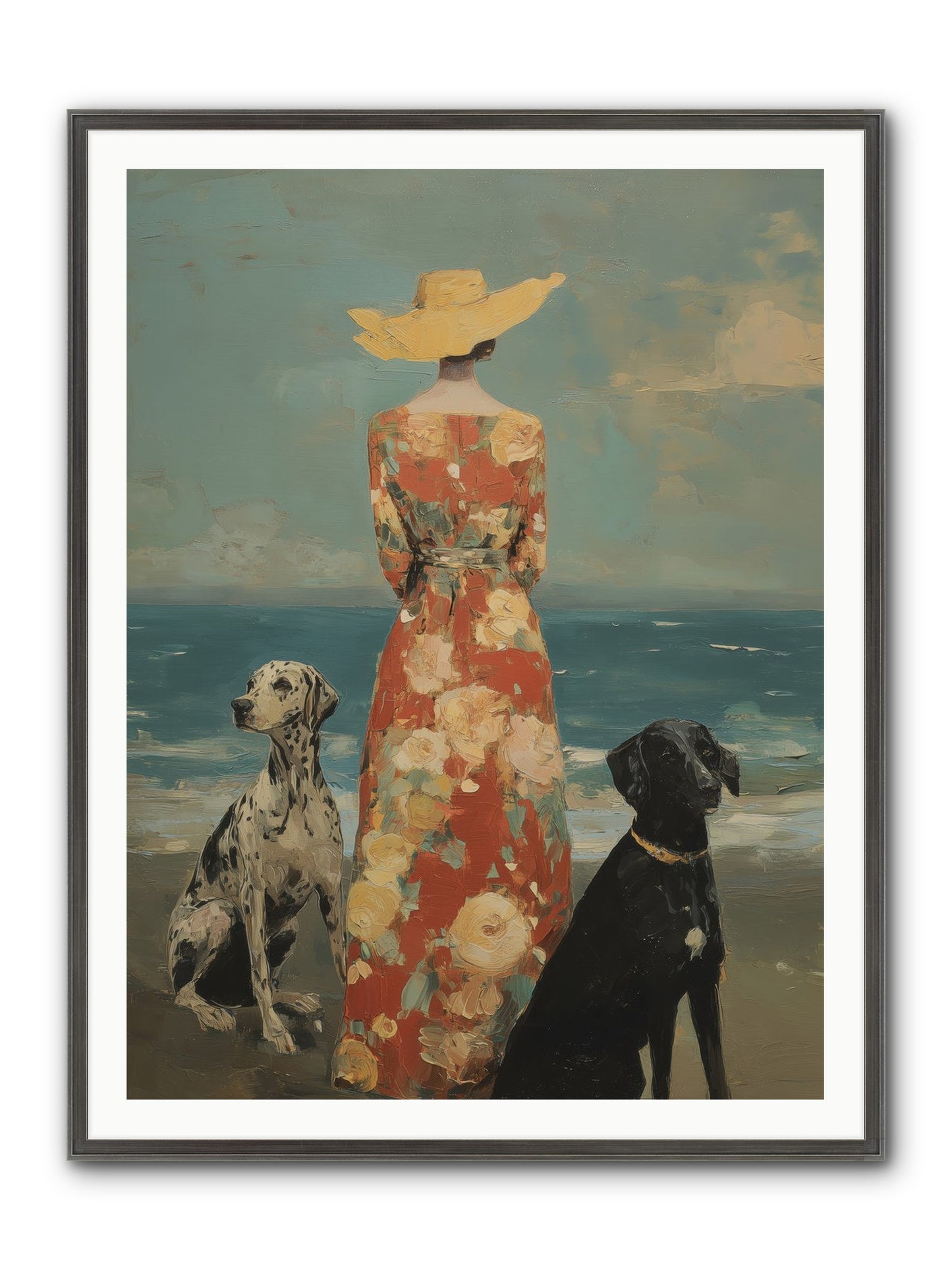 Honey-glazed Mornings Framed Print - Slimwoods Black/Silver 36x48