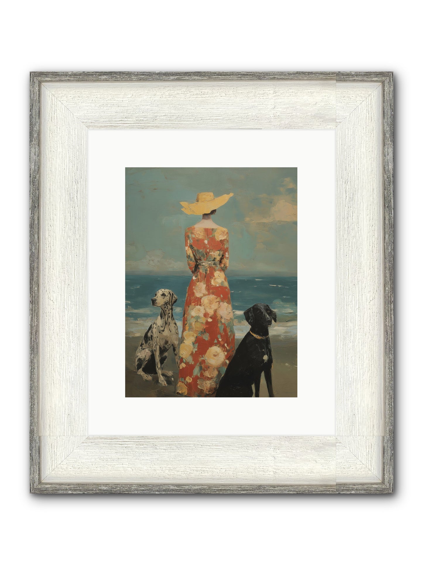 Honey-glazed Mornings Framed Print - Driftwood White 9x12