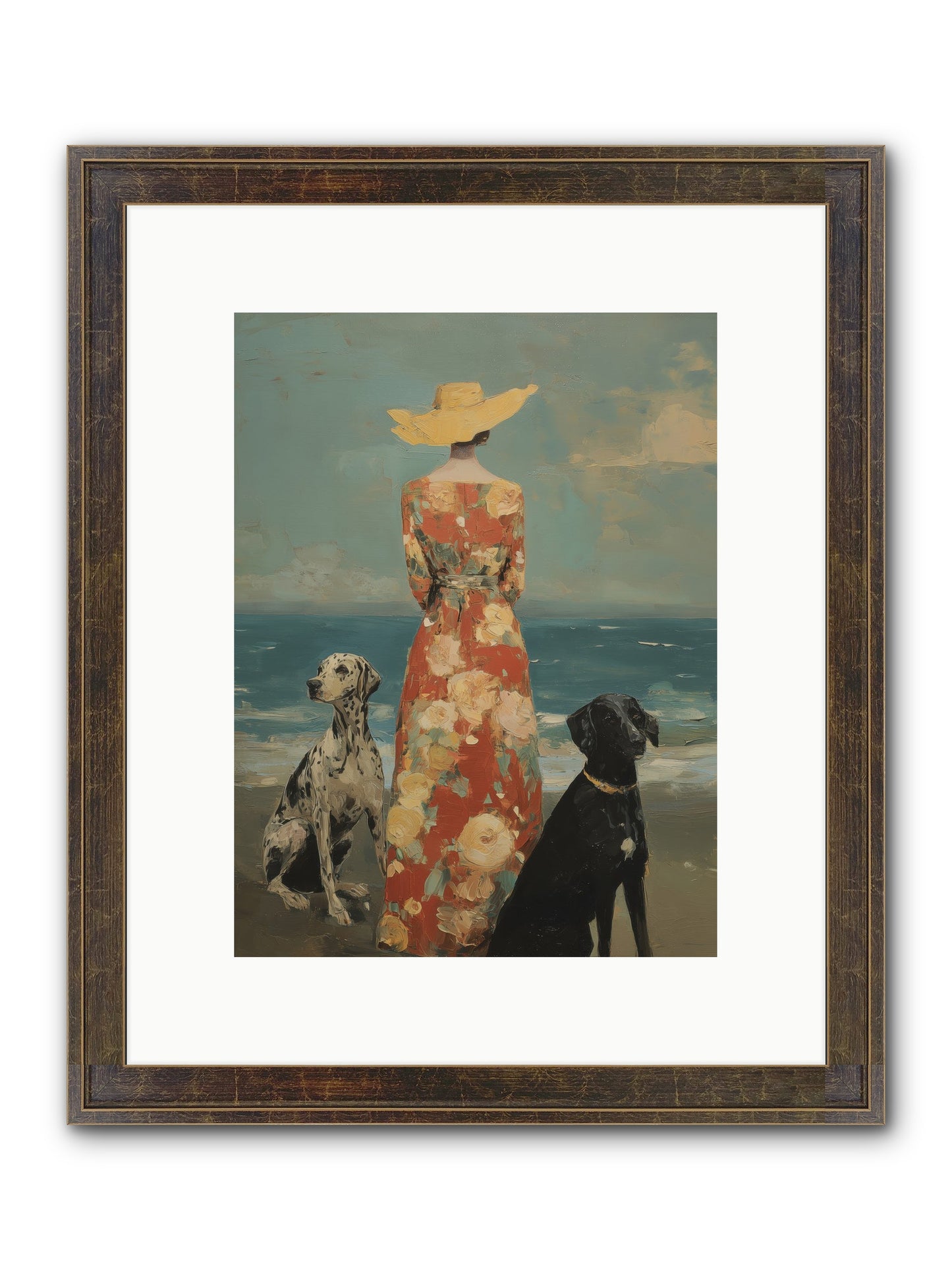 Honey-glazed Mornings Framed Print - Slimwoods Black/Gold 9x12