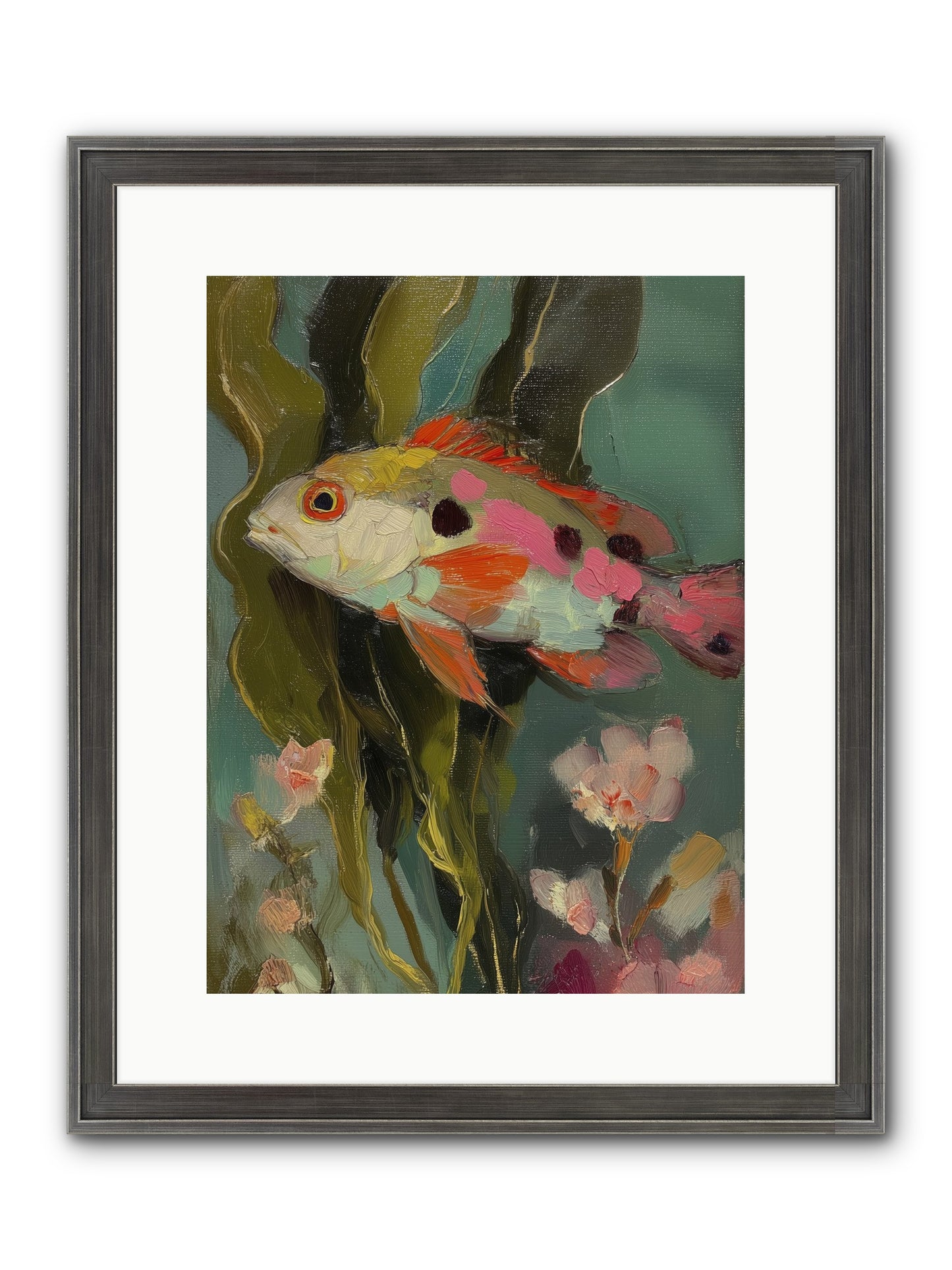 Honeyed Jewel Framed Print - Slimwoods Black/Silver 12x16