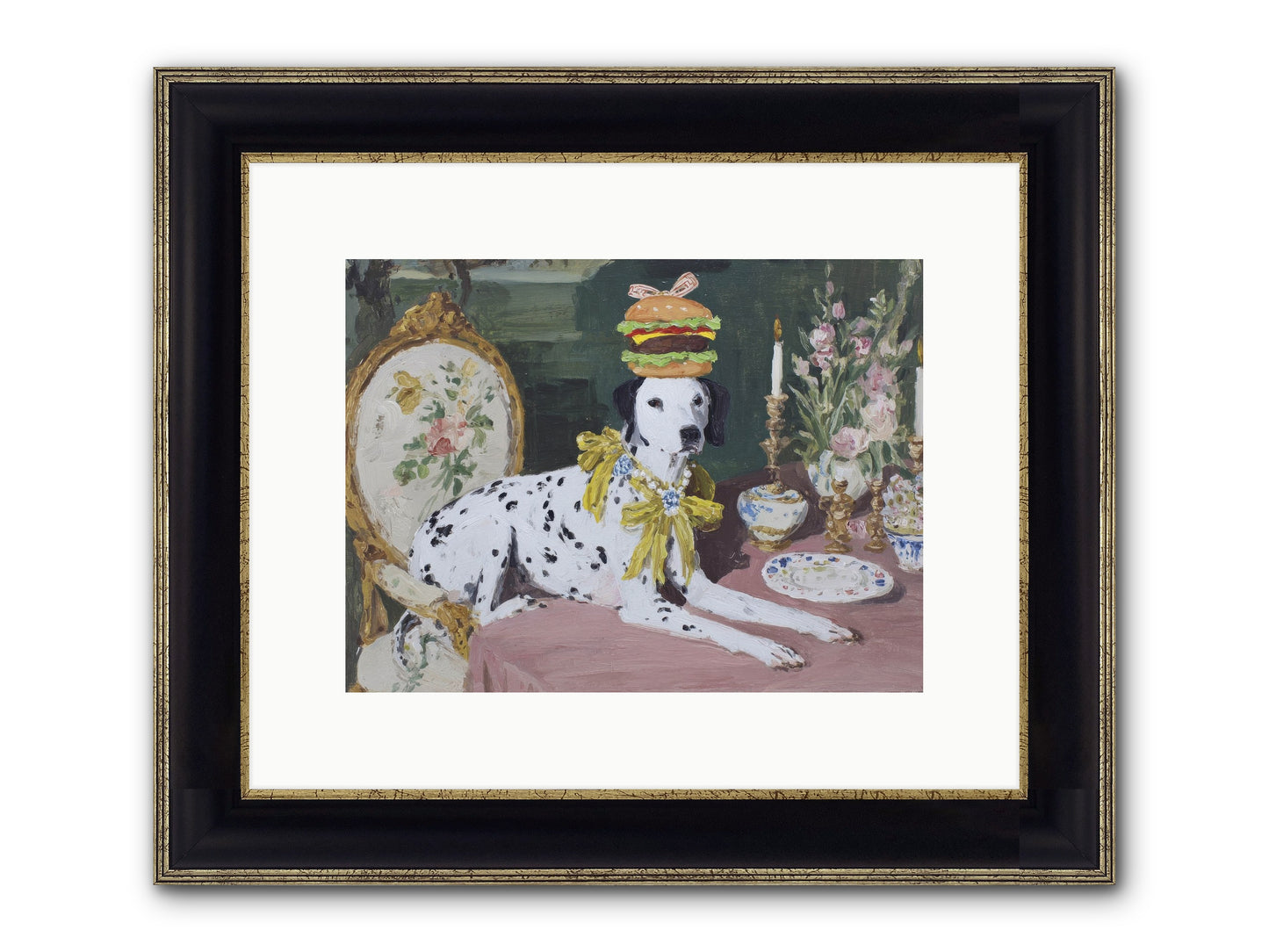 Honeyed Moments Pause Framed Print - Black & Gold 12x9