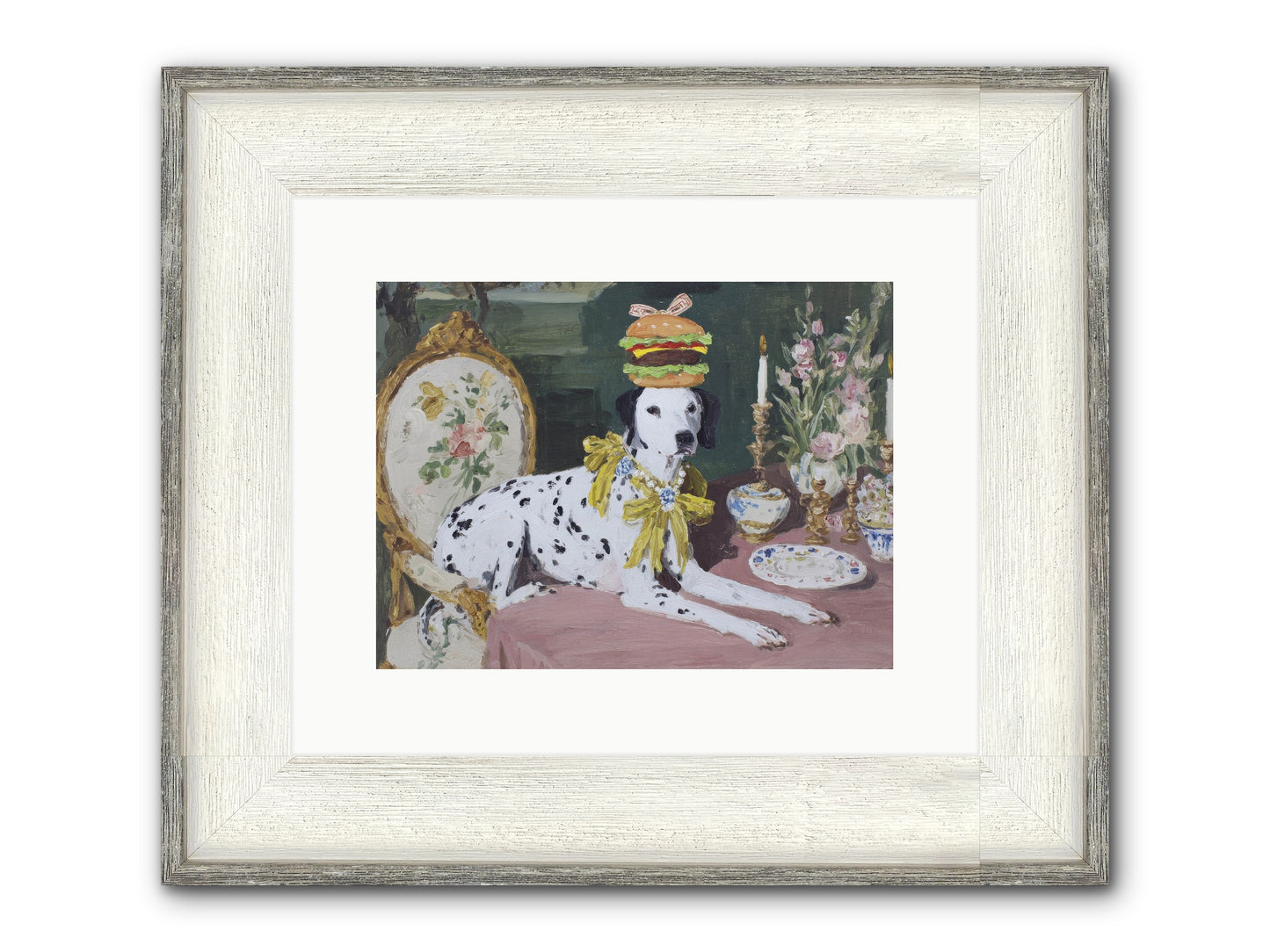 Honeyed Moments Pause Framed Print - Driftwood White 12x9