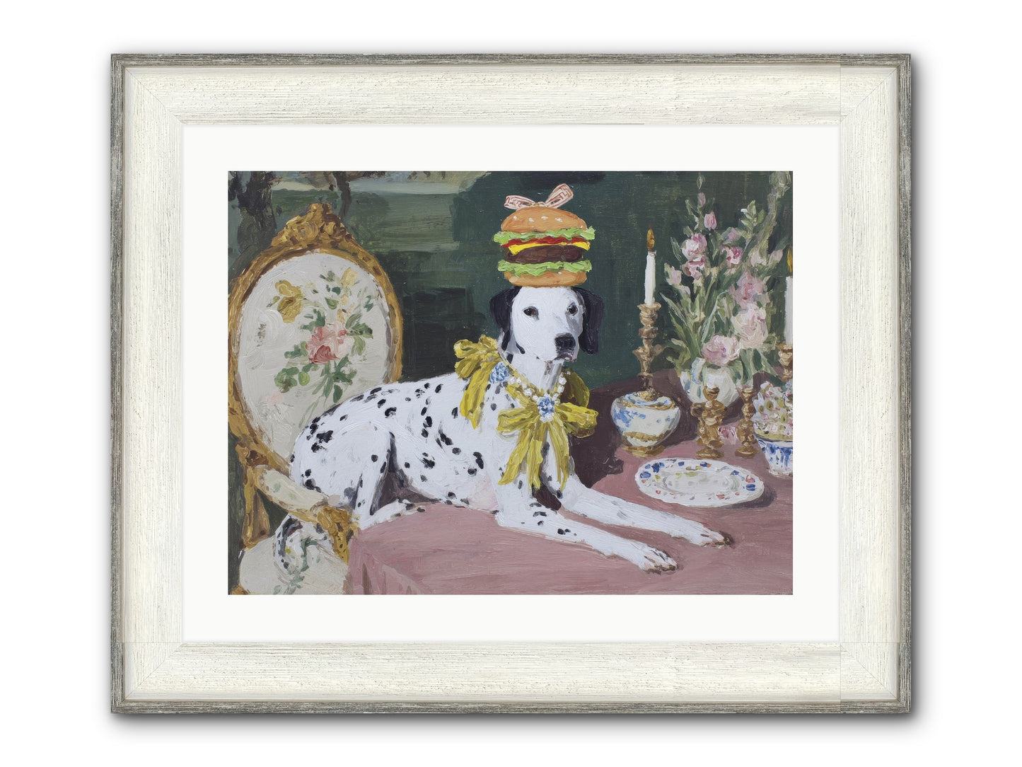 Honeyed Moments Pause Framed Print - Driftwood White 24x18
