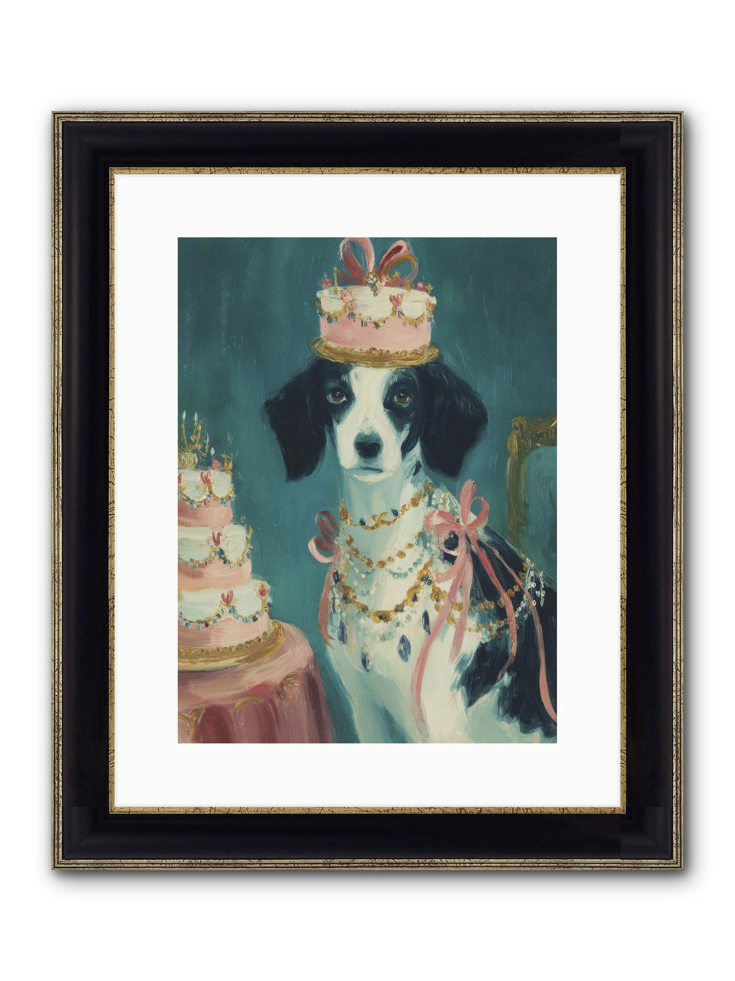 Honeyed Mornings Framed Print - Black & Gold 12x16