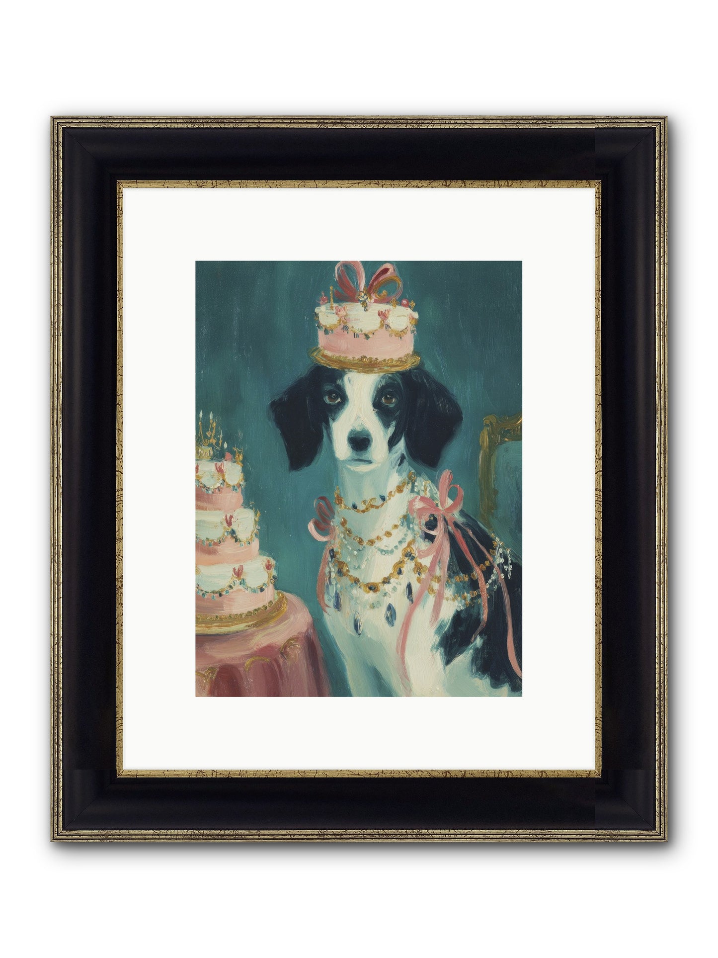 Honeyed Mornings Framed Print - Black & Gold 9x12