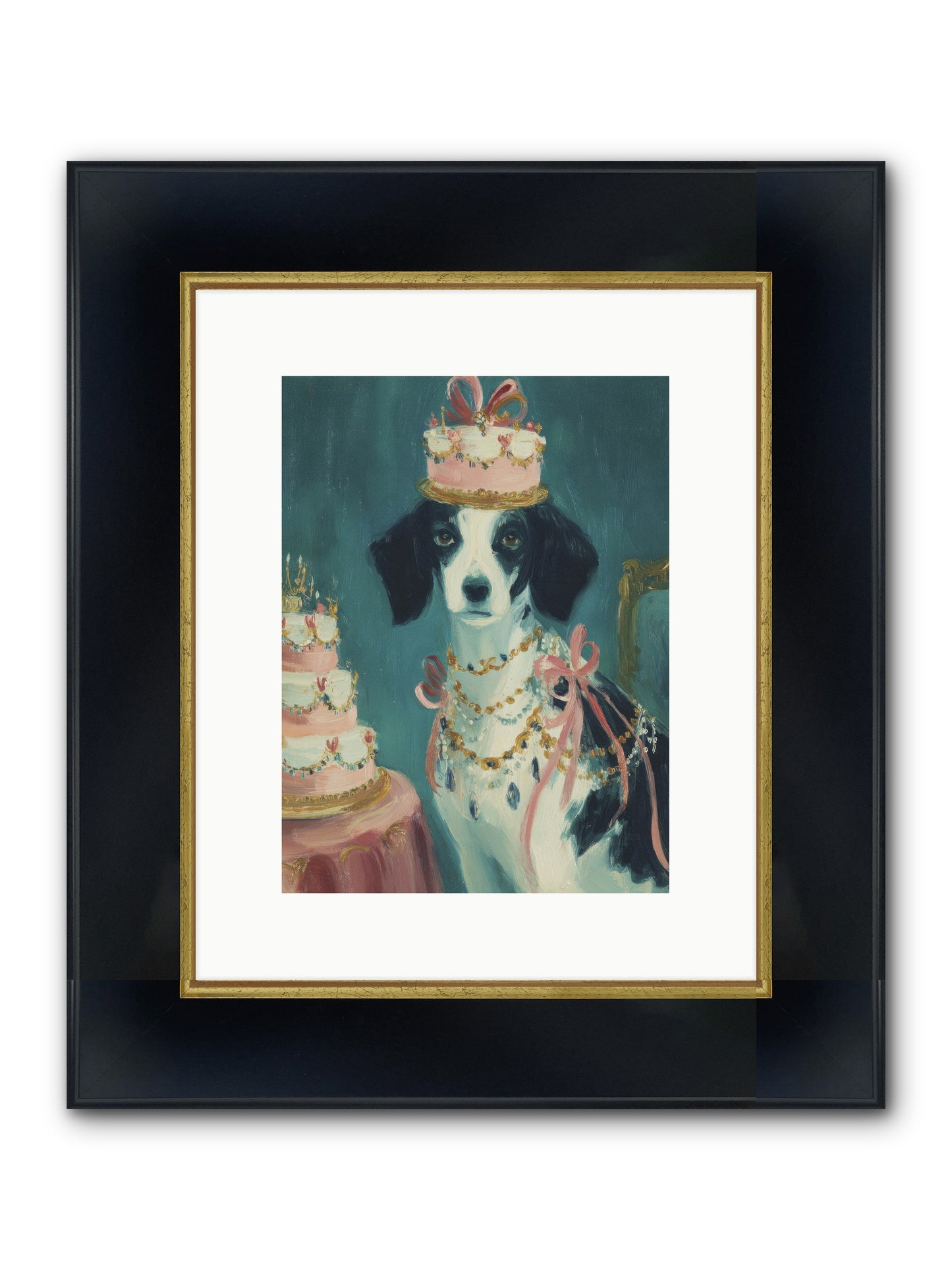 Honeyed Mornings Framed Print - Wide Black w/Gold 9x12