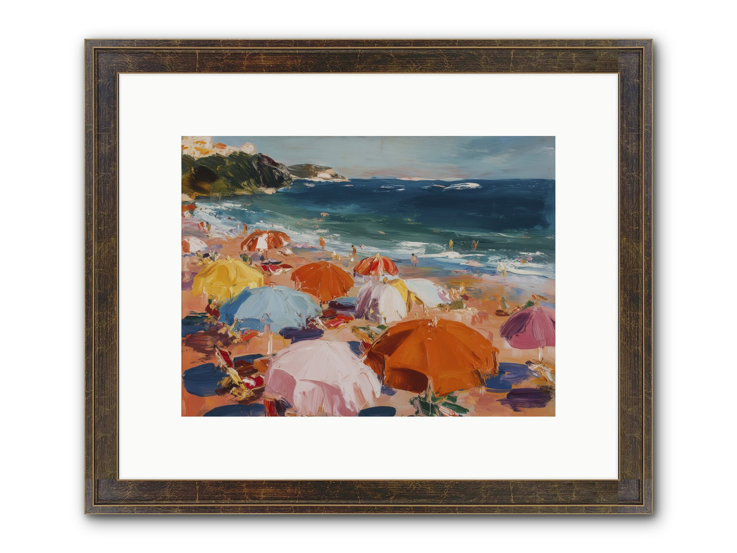 Honeyed Realm Framed Print - Slimwoods Black/Gold 12x9