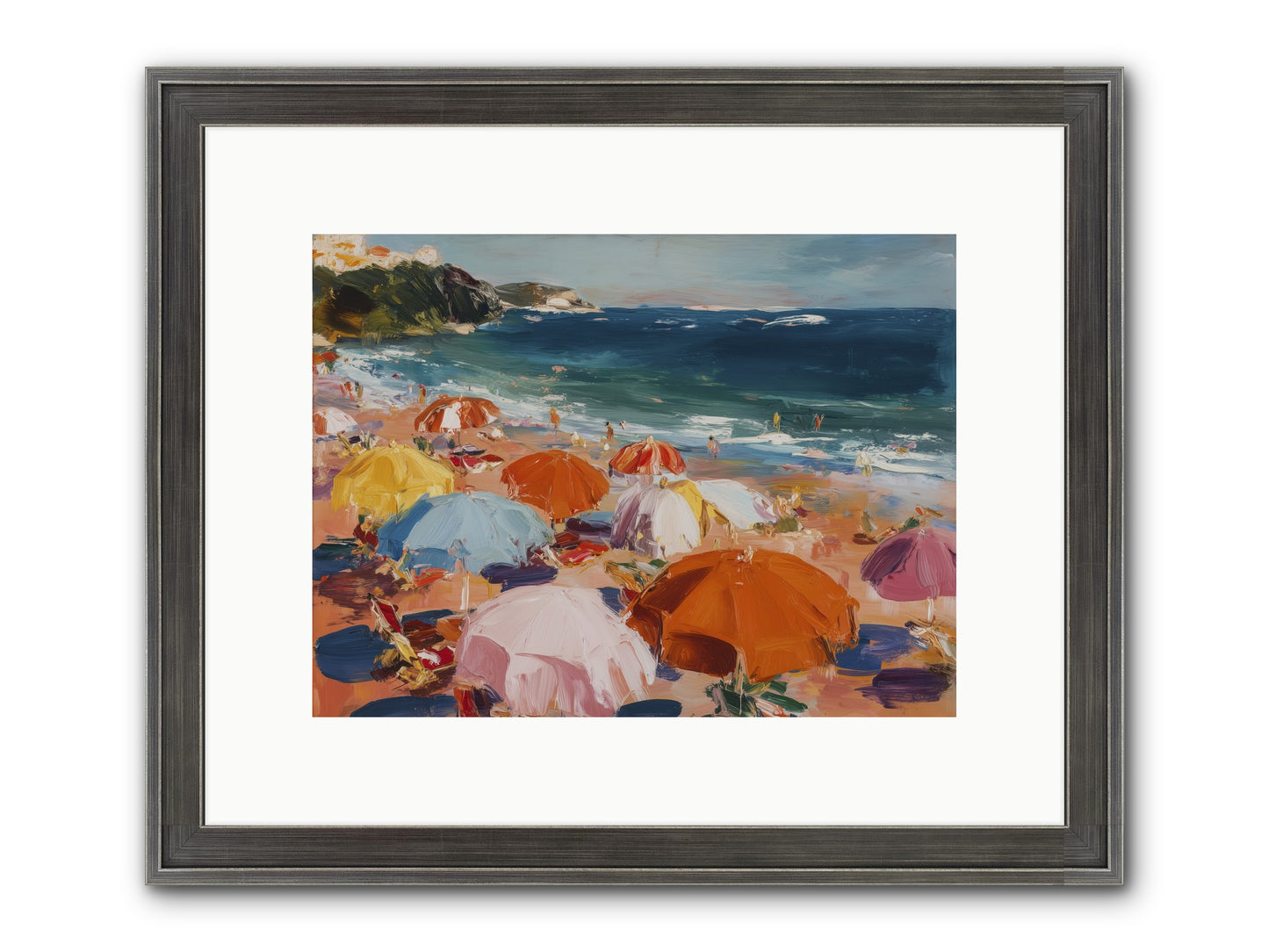 Honeyed Realm Framed Print - Slimwoods Black/Silver 12x9