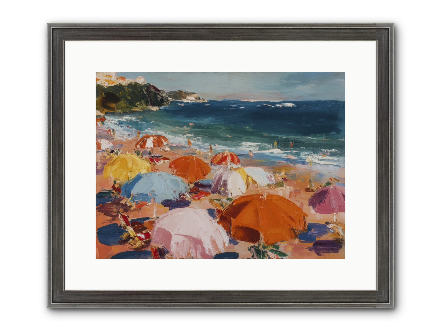 Honeyed Realm Framed Print - Slimwoods Black/Silver 16x12