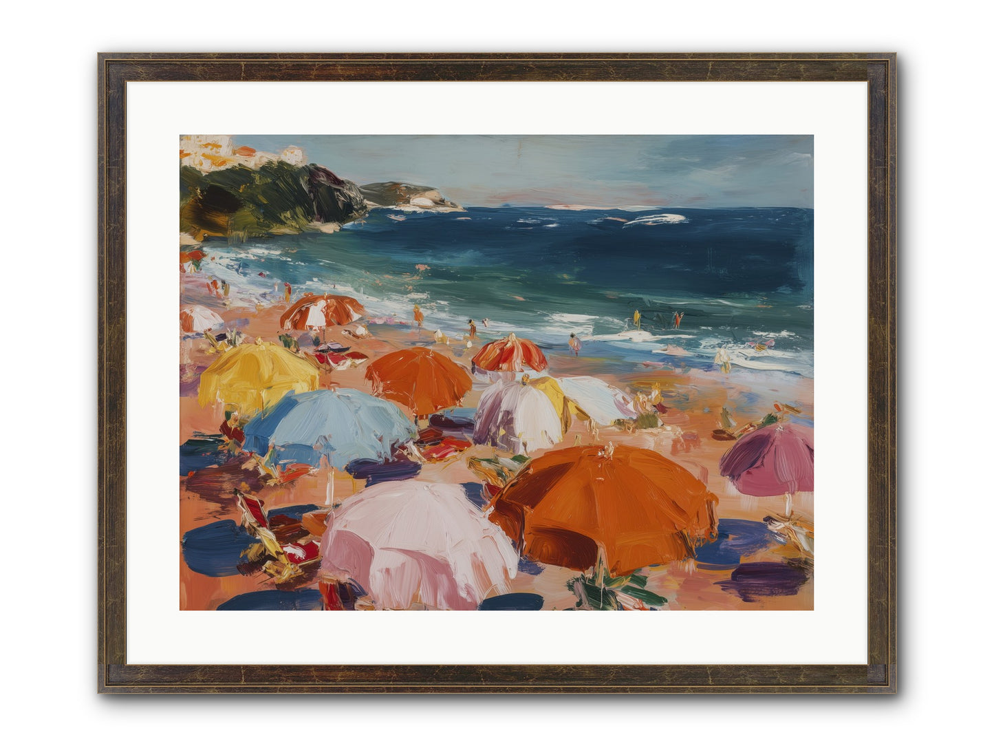 Honeyed Realm Framed Print - Slimwoods Black/Gold 24x18