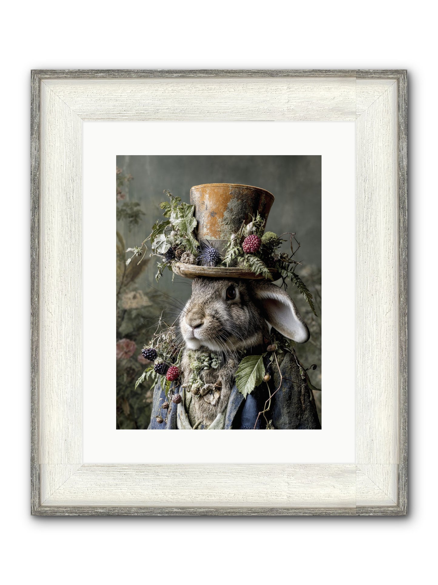 Honeyed Secrets Framed Print - Driftwood White 12x16