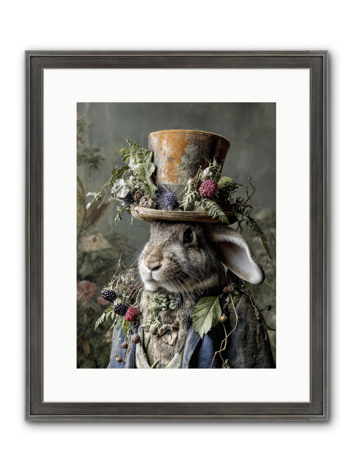 Honeyed Secrets Framed Print - Slimwoods Black/Silver 12x16
