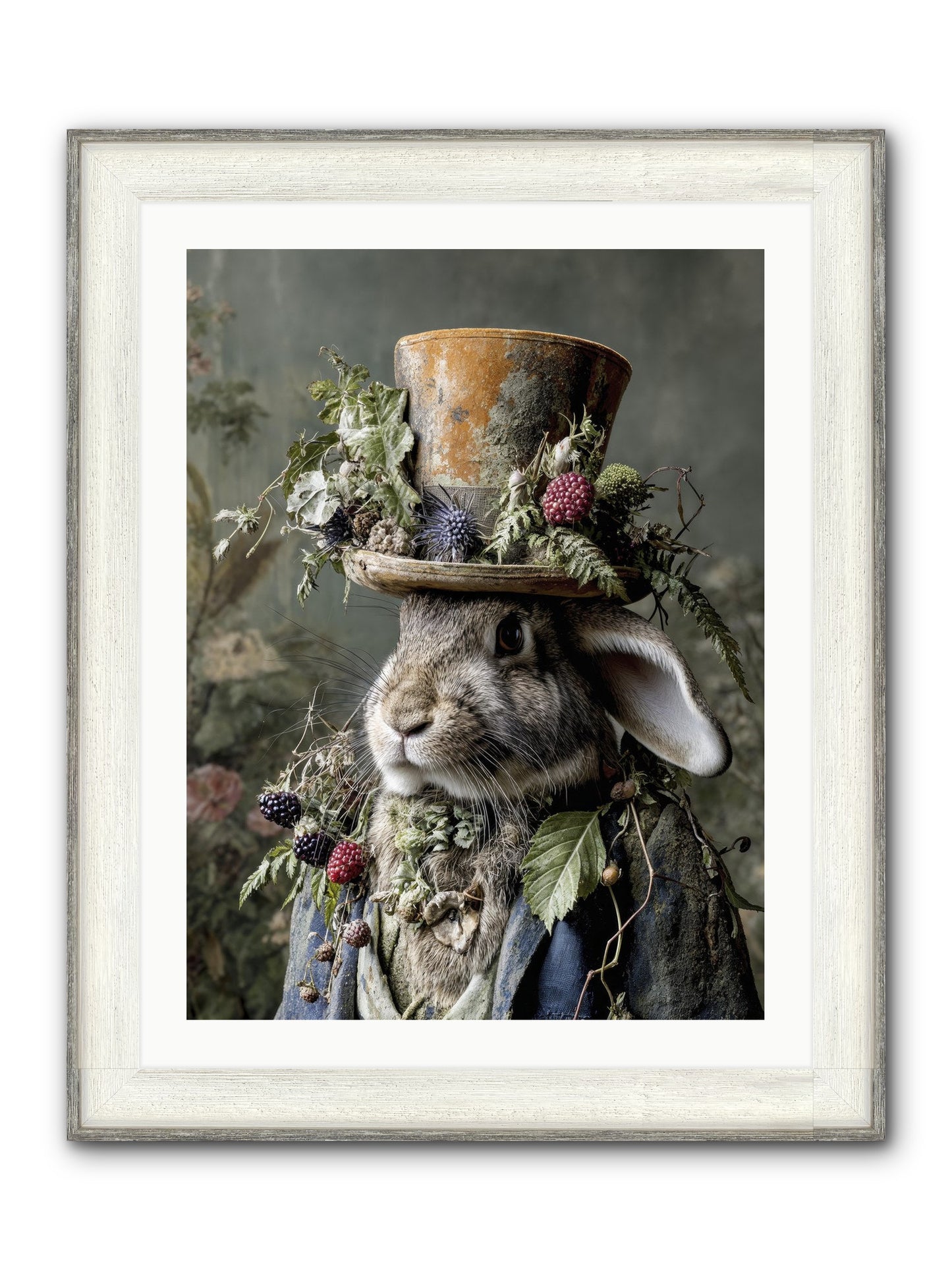 Honeyed Secrets Framed Print - Driftwood White 24x32