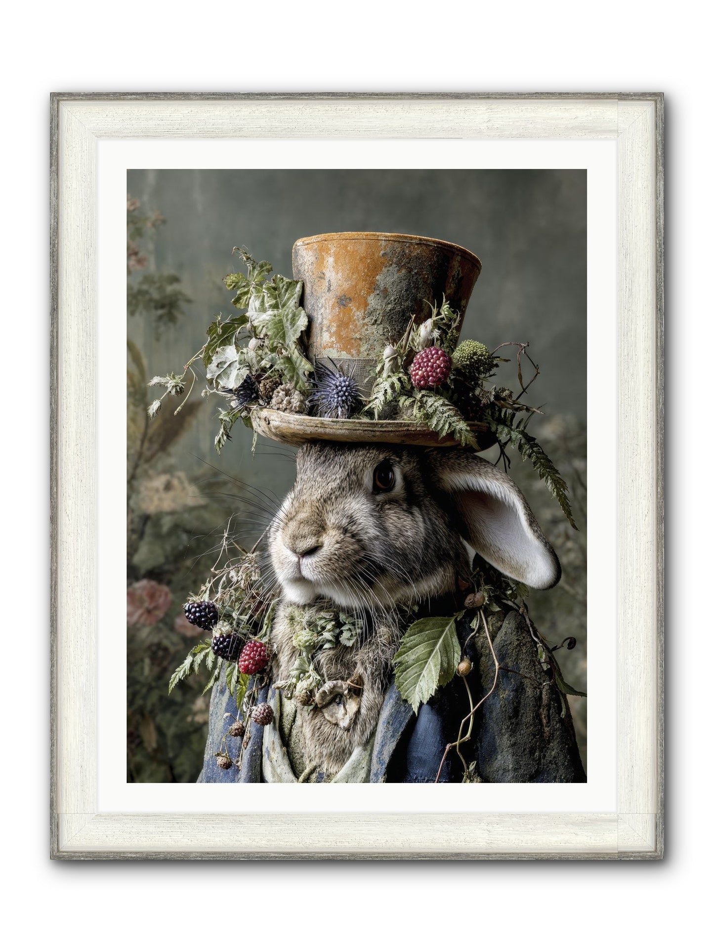 Honeyed Secrets Framed Print - Driftwood White 30x40