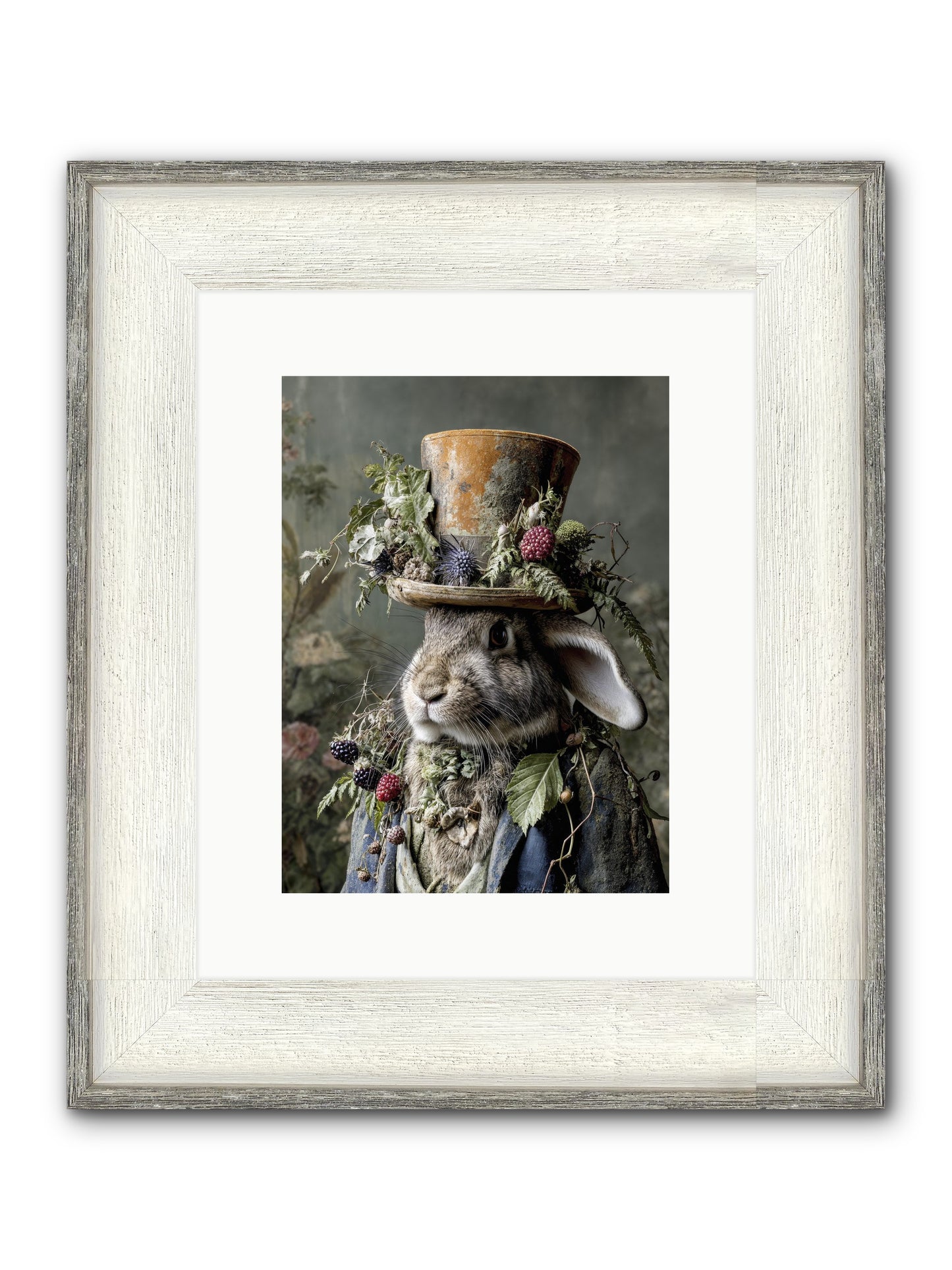 Honeyed Secrets Framed Print - Driftwood White 9x12