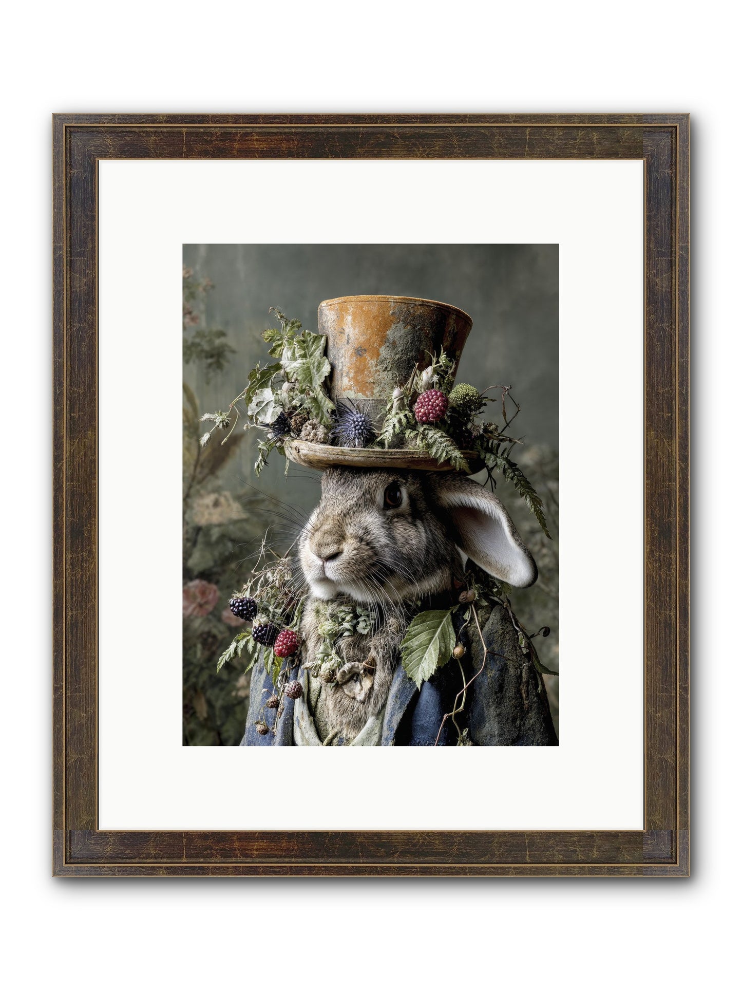Honeyed Secrets Framed Print - Slimwoods Black/Gold 9x12