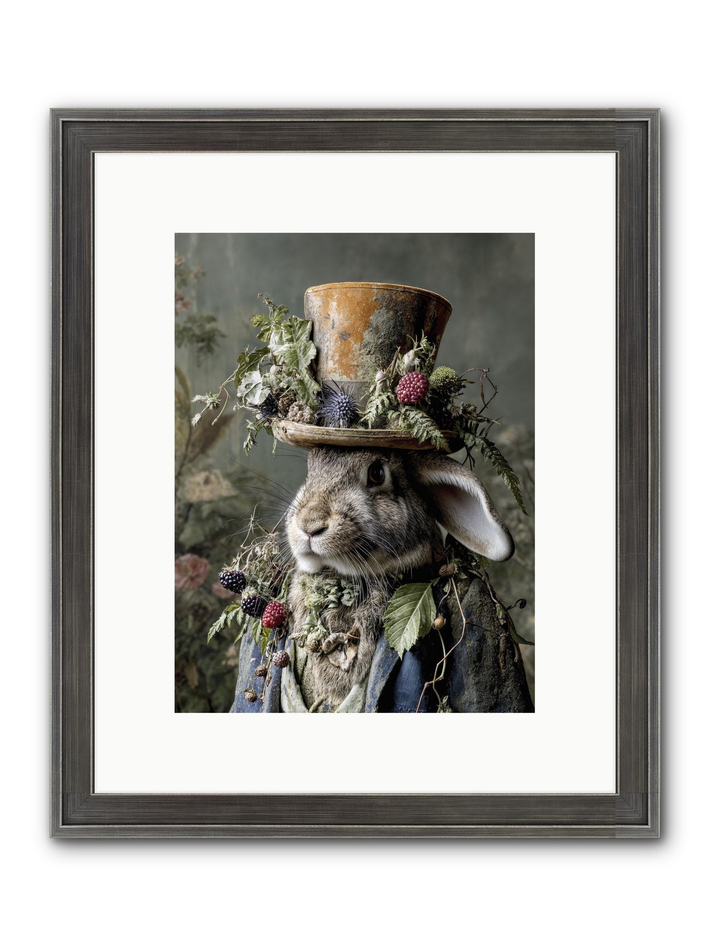 Honeyed Secrets Framed Print - Slimwoods Black/Silver 9x12