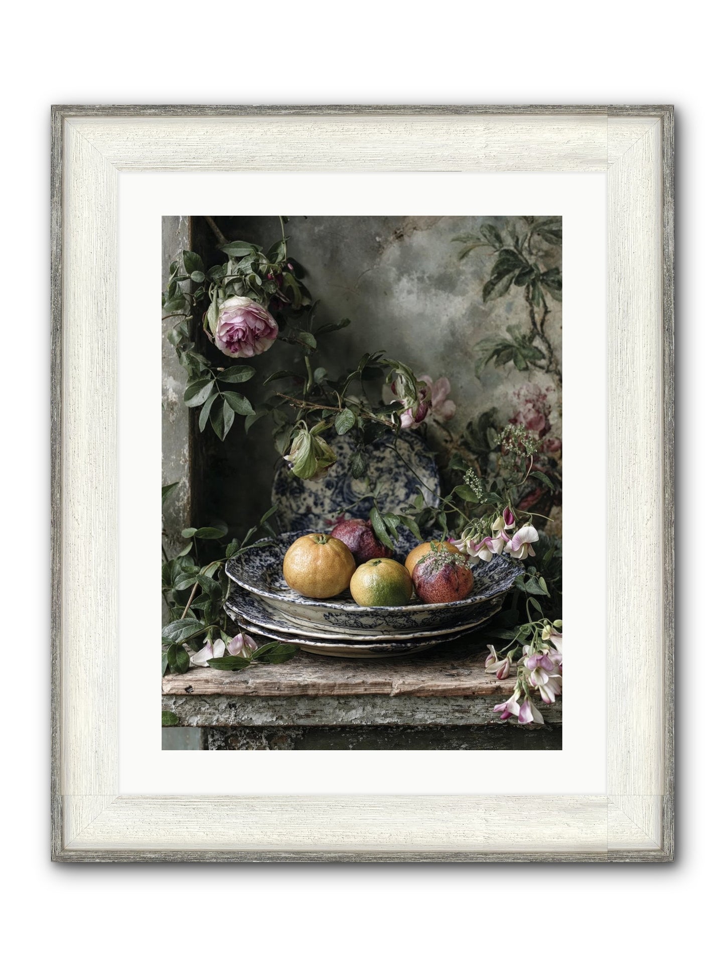 Honeysett Framed Print - Driftwood White 18x24
