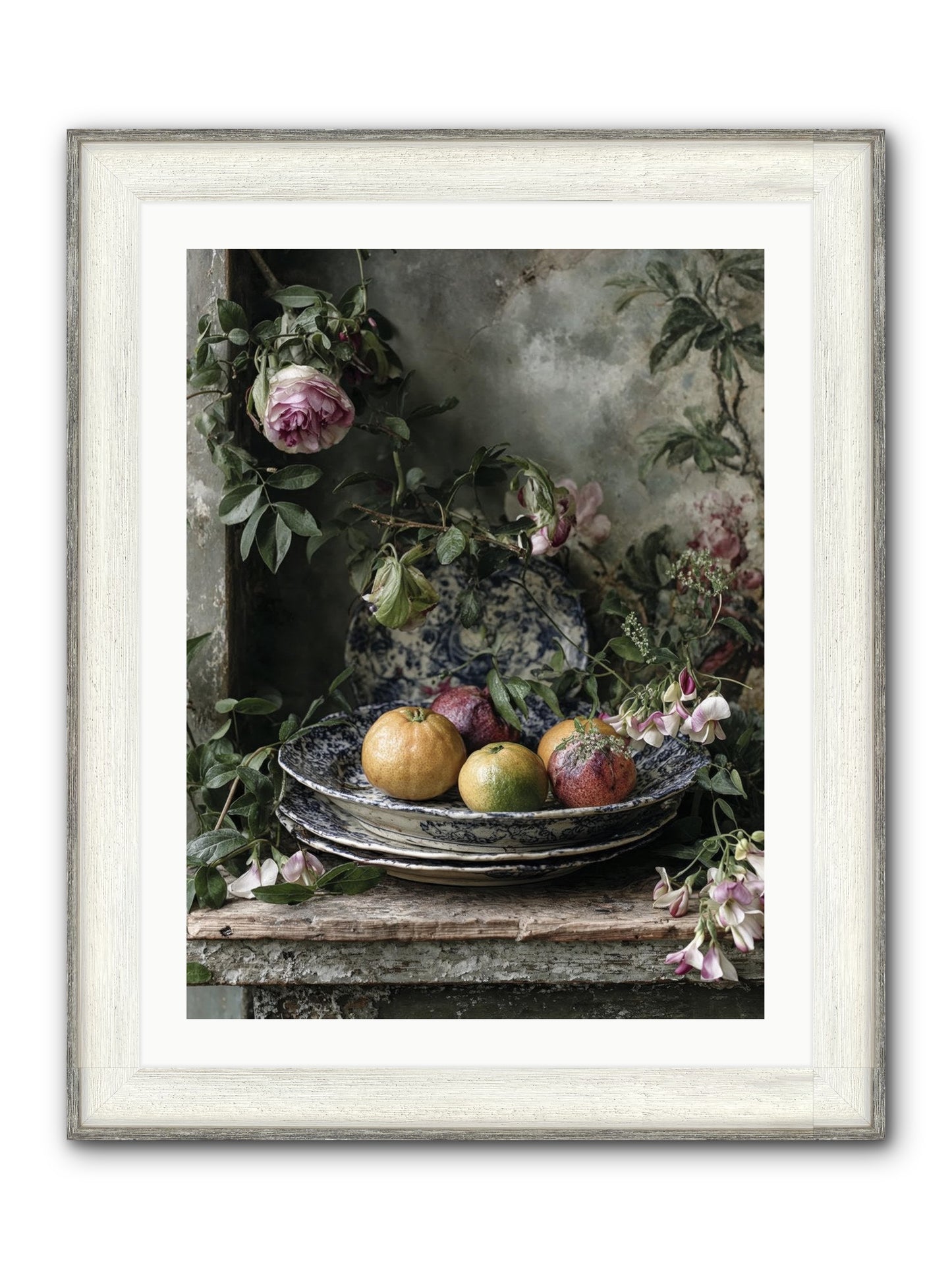 Honeysett Framed Print - Driftwood White 24x32