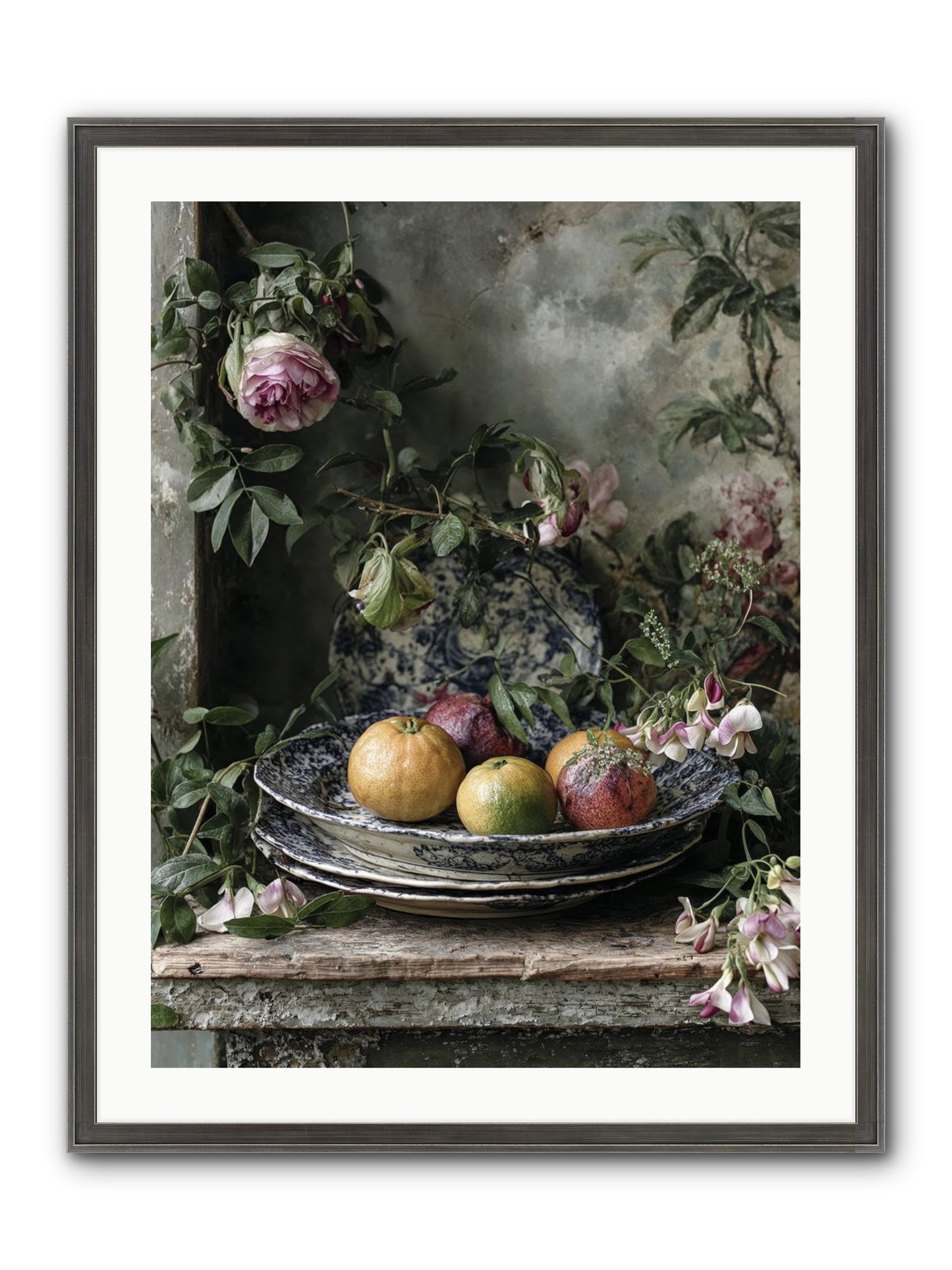 Honeysett Framed Print - Slimwoods Black/Silver 24x32
