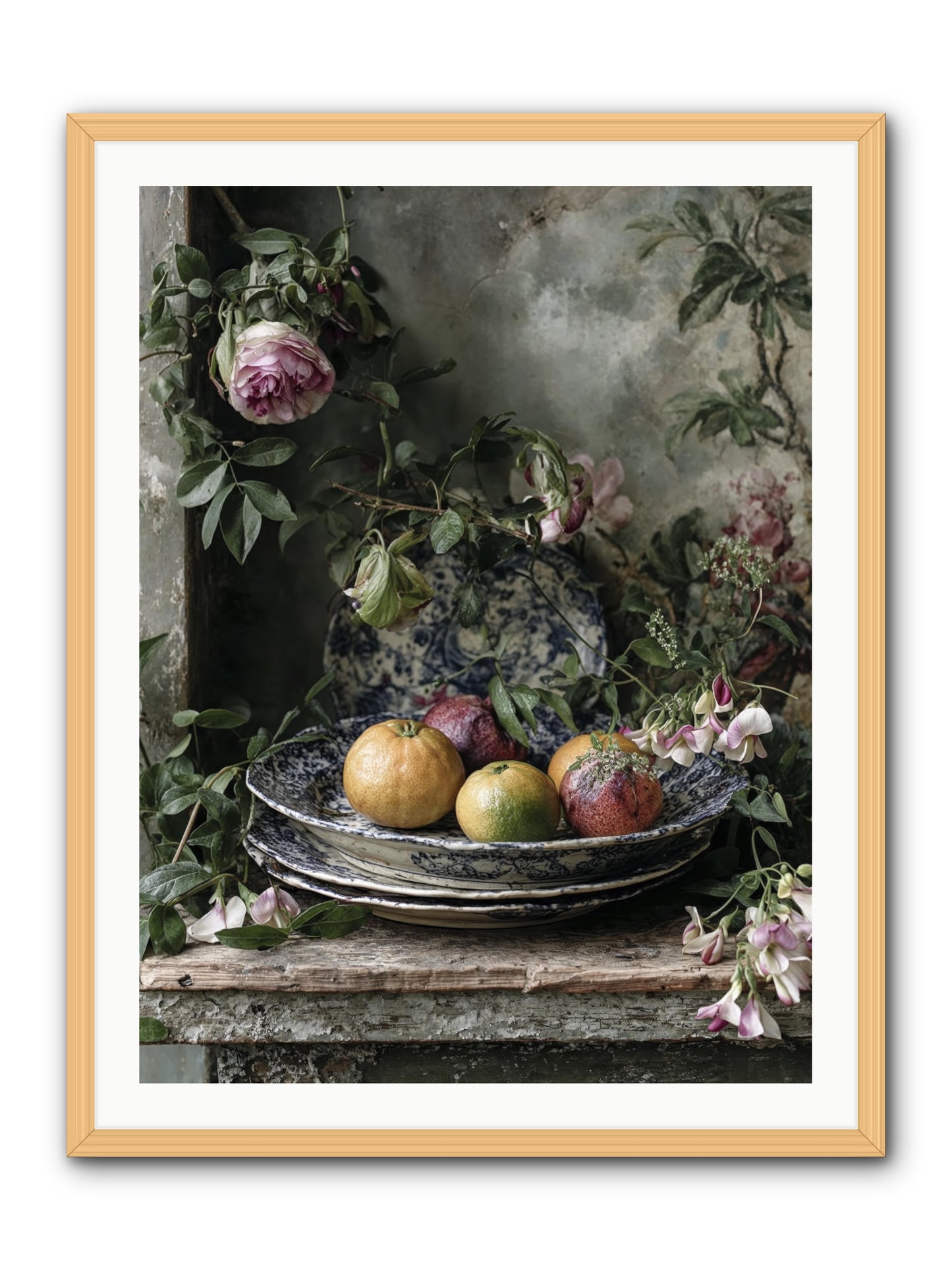 honeysett -- Framed Print - Natural 30x40