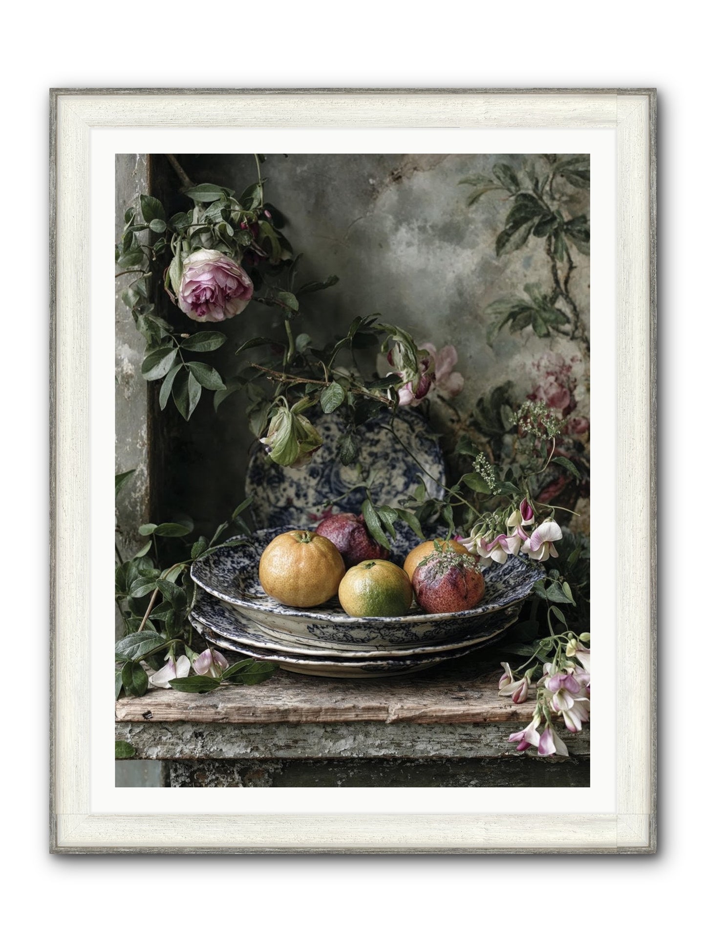 Honeysett Framed Print - Driftwood White 36x48