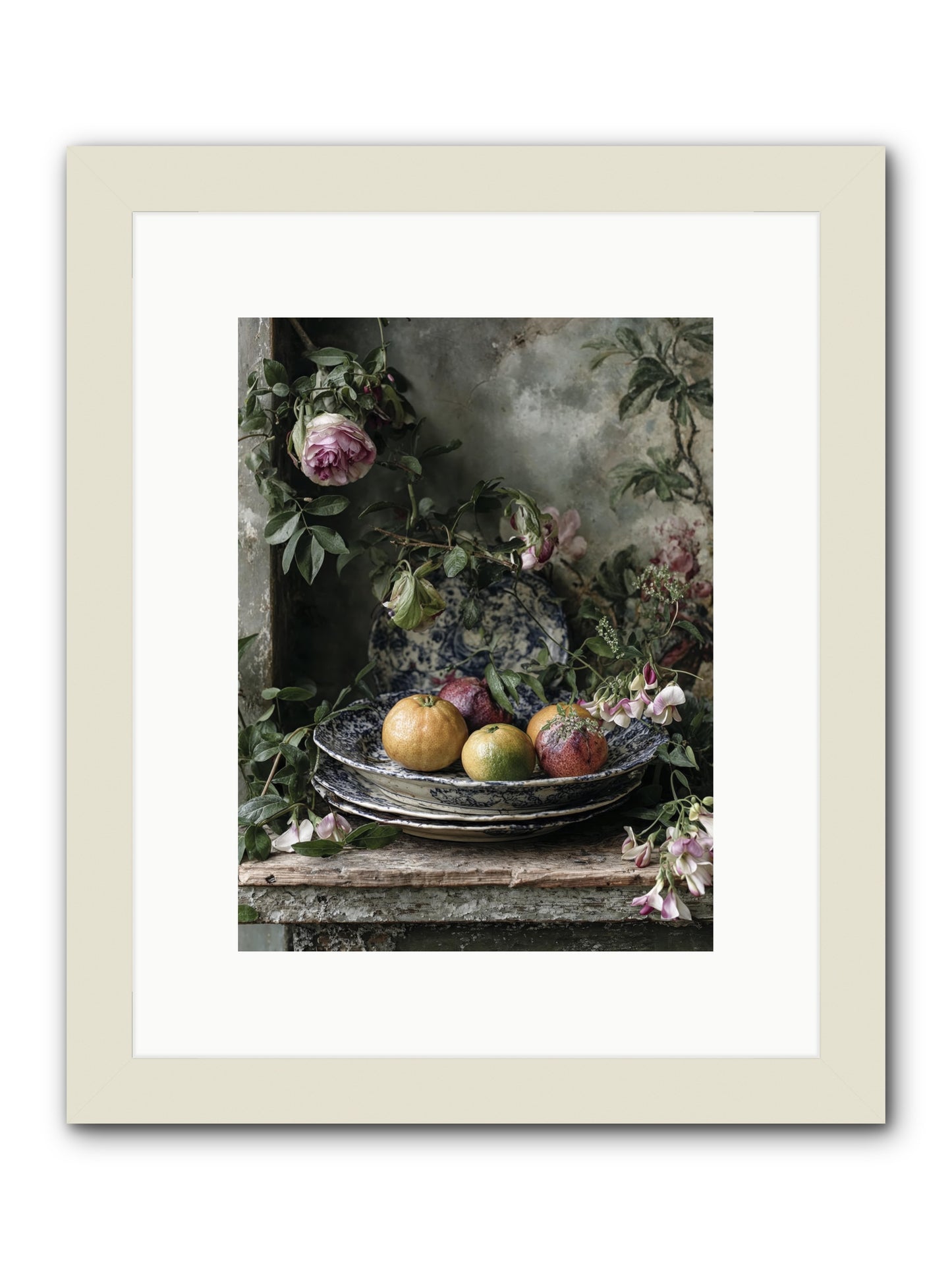 honeysett -- Framed Print - White 9x12