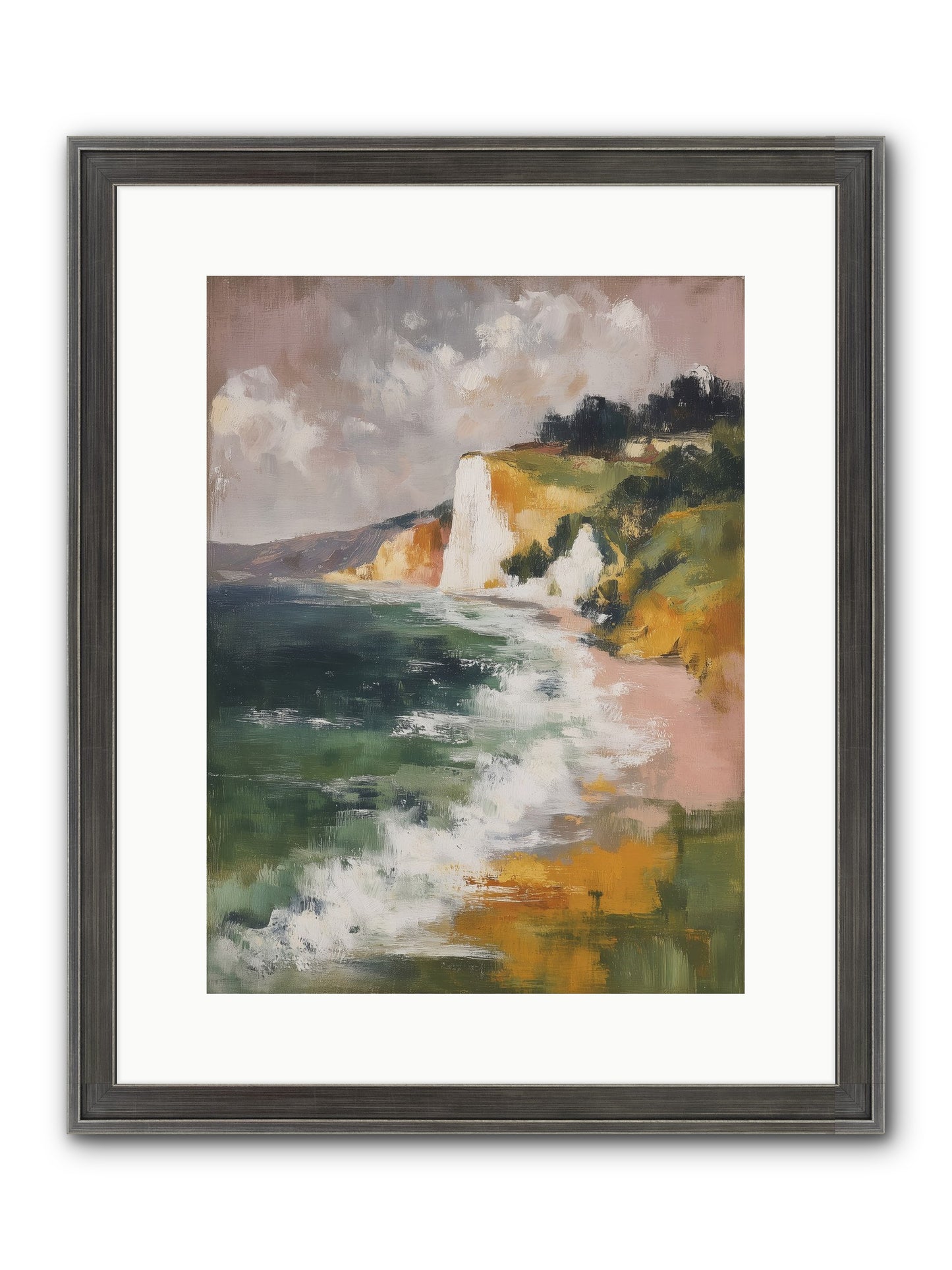 Honeysuckle Summer Framed Print - Slimwoods Black/Silver 12x16