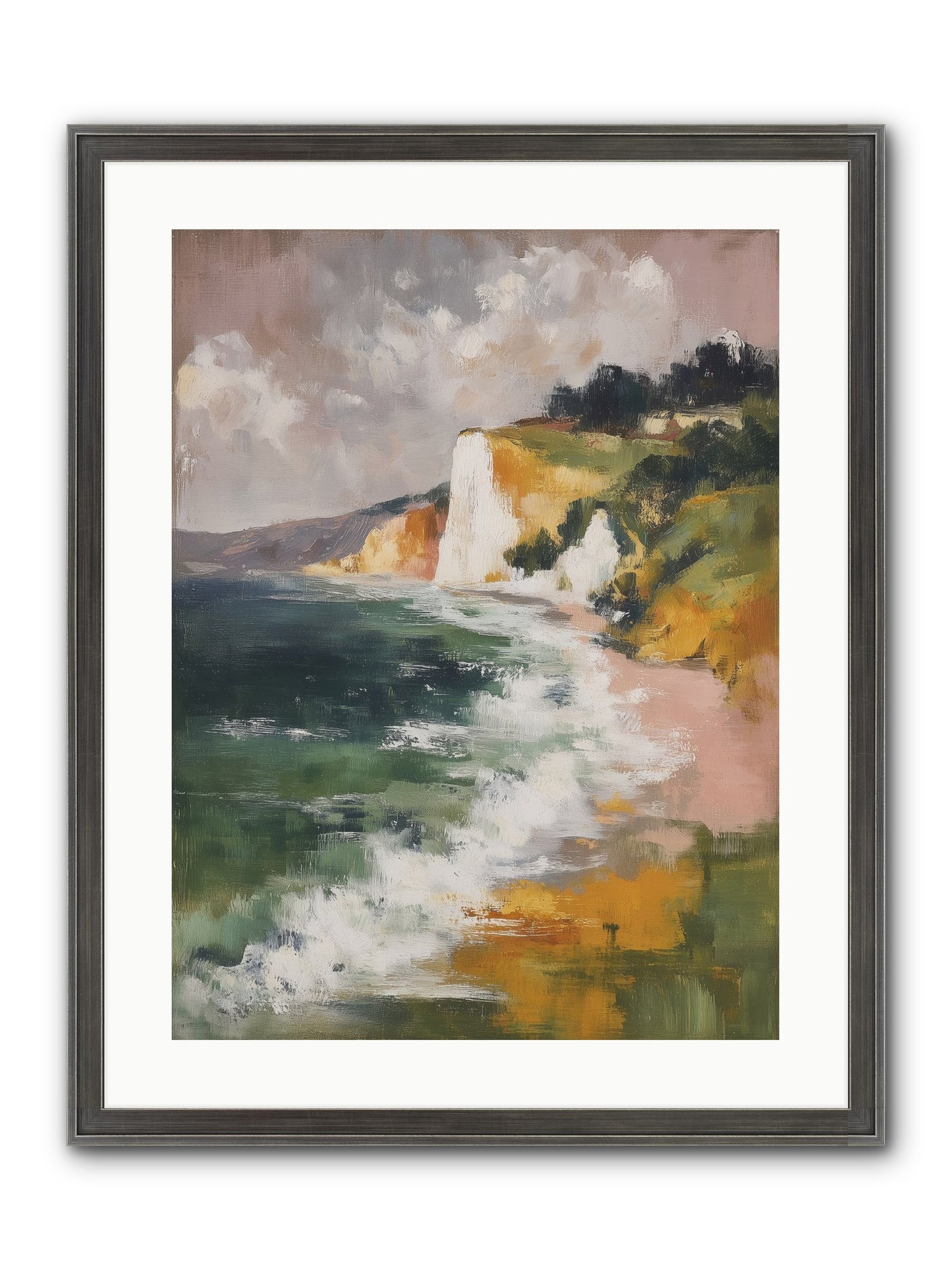 Honeysuckle Summer Framed Print - Slimwoods Black/Silver 18x24