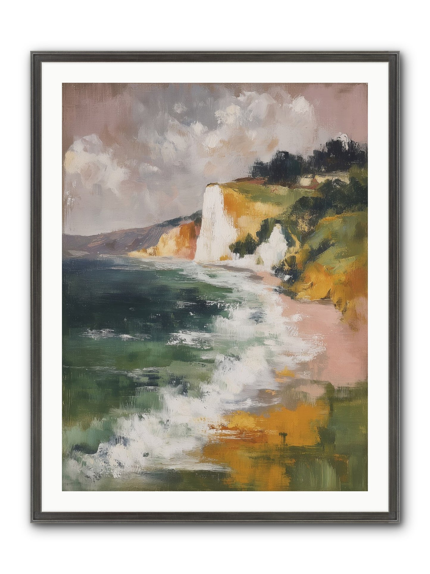 Honeysuckle Summer Framed Print - Slimwoods Black/Silver 30x40