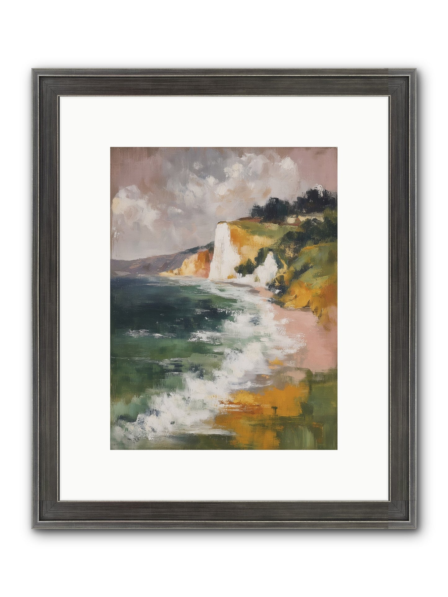 Honeysuckle Summer Framed Print - Slimwoods Black/Silver 9x12