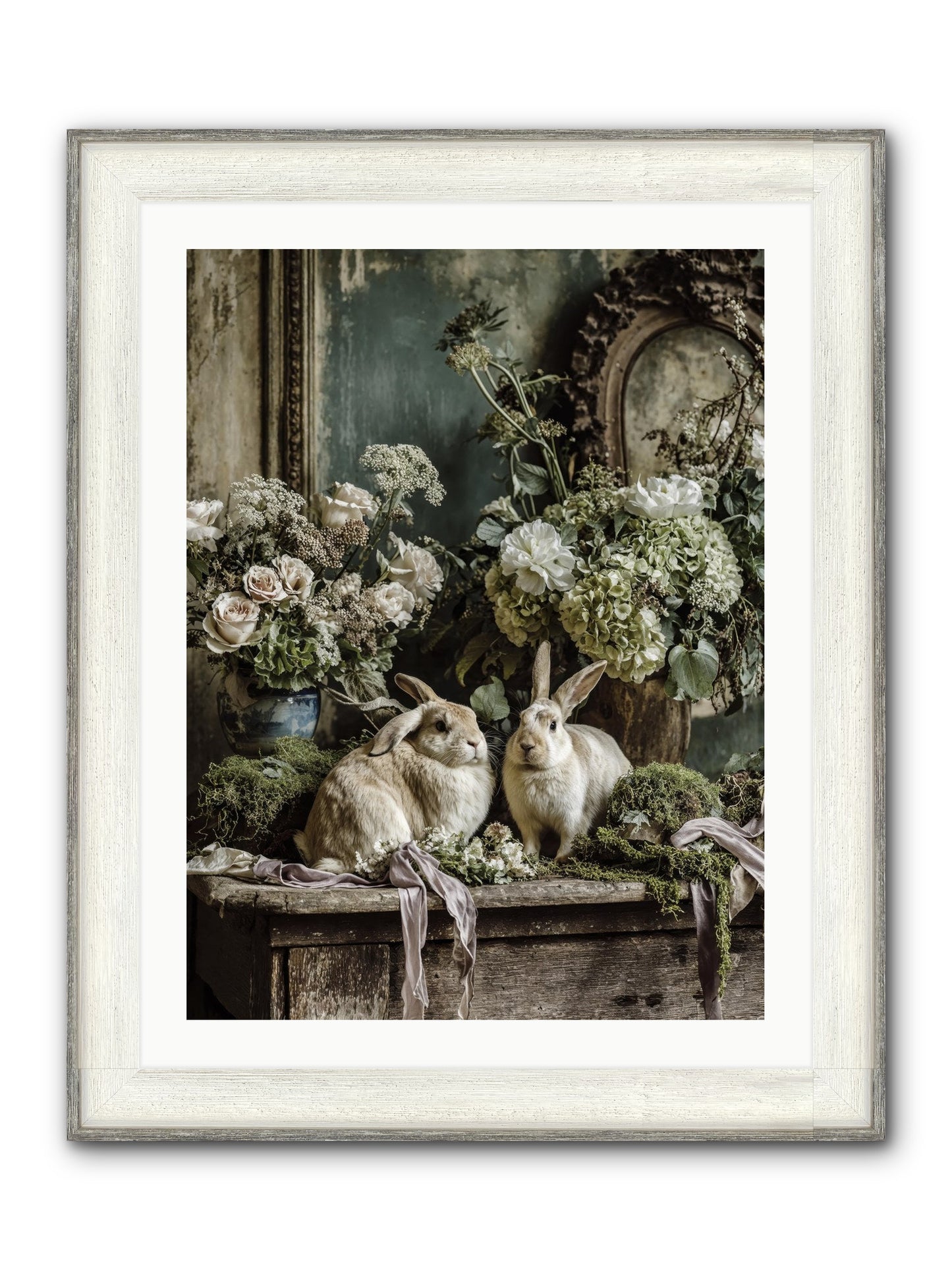 Honneur Framed Print - Driftwood White 24x32