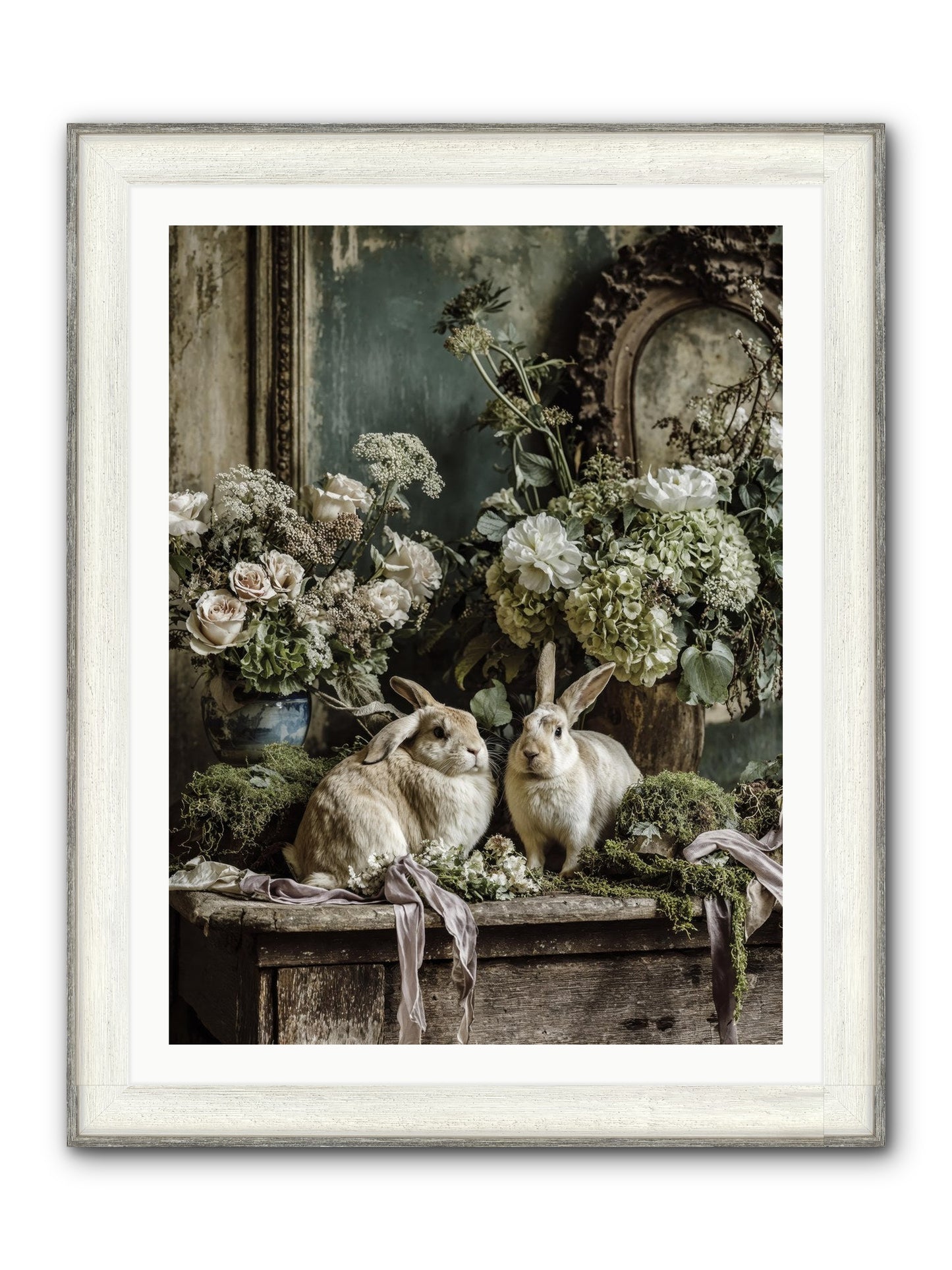 Honneur Framed Print - Driftwood White 30x40