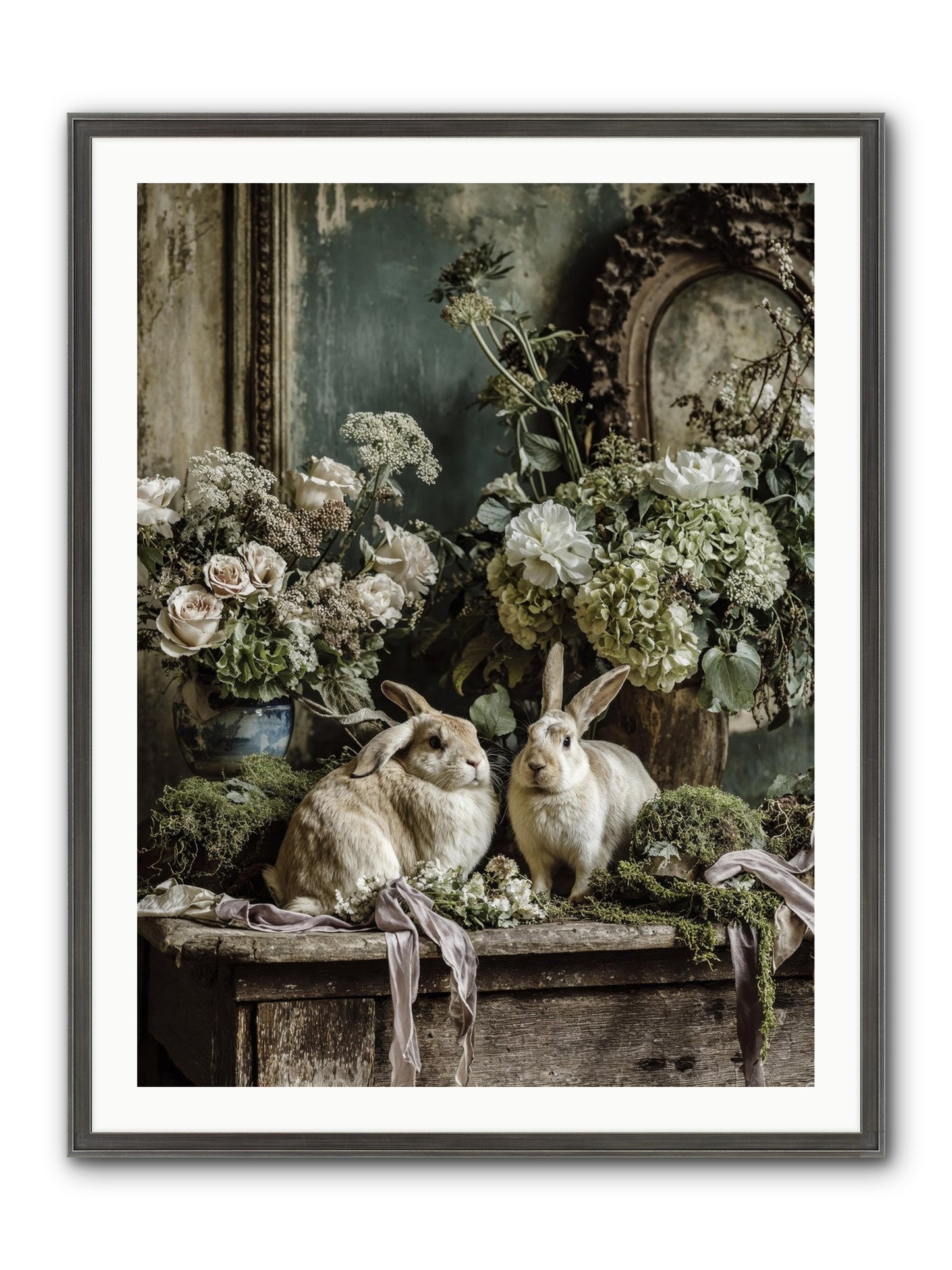 Honneur Framed Print - Slimwoods Black/Silver 30x40