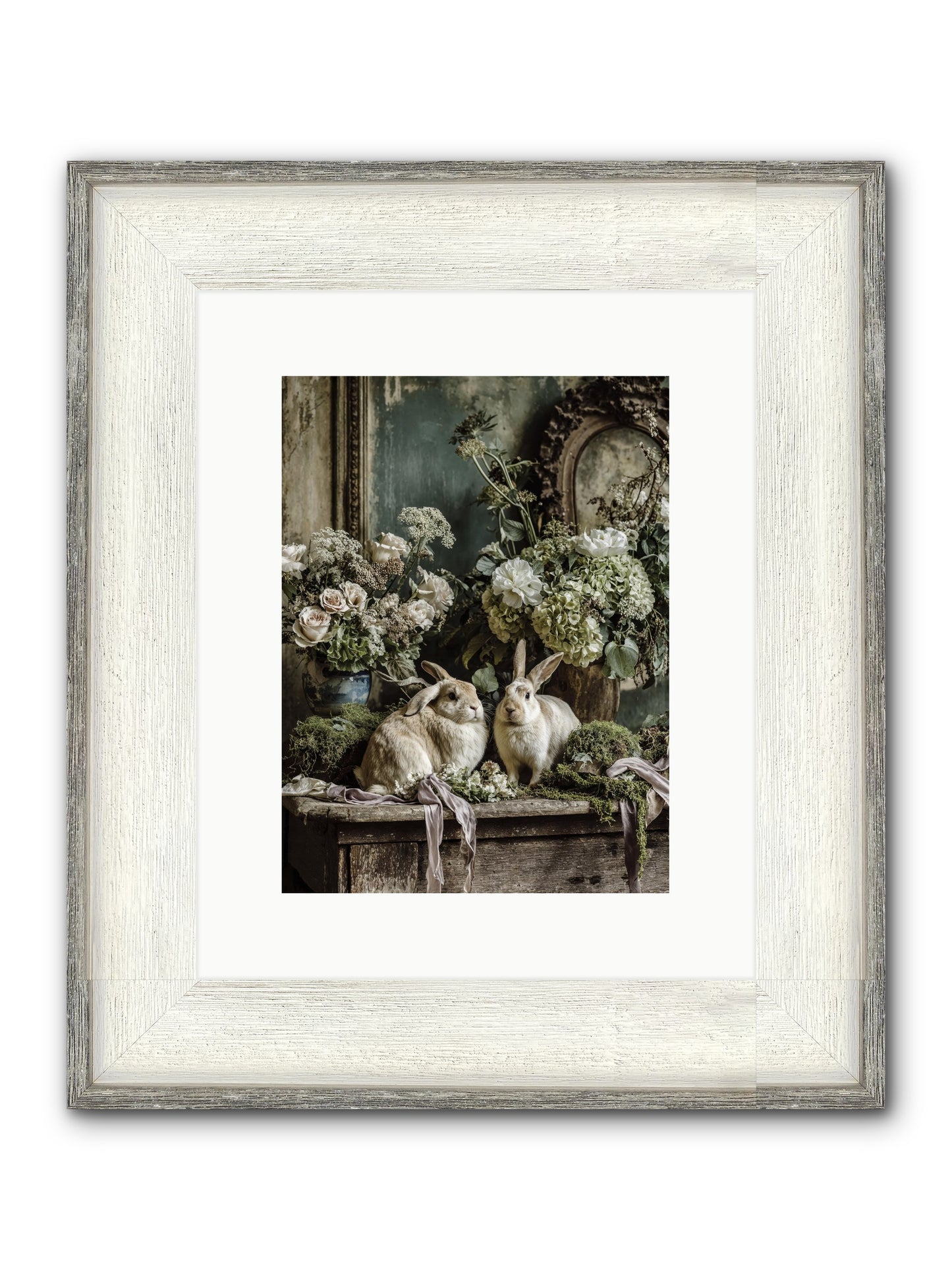 Honneur Framed Print - Driftwood White 9x12