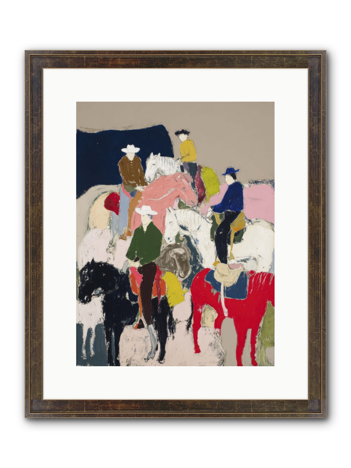 Hooves Writing Stories Framed Print - Slimwoods Black/Gold 12x16